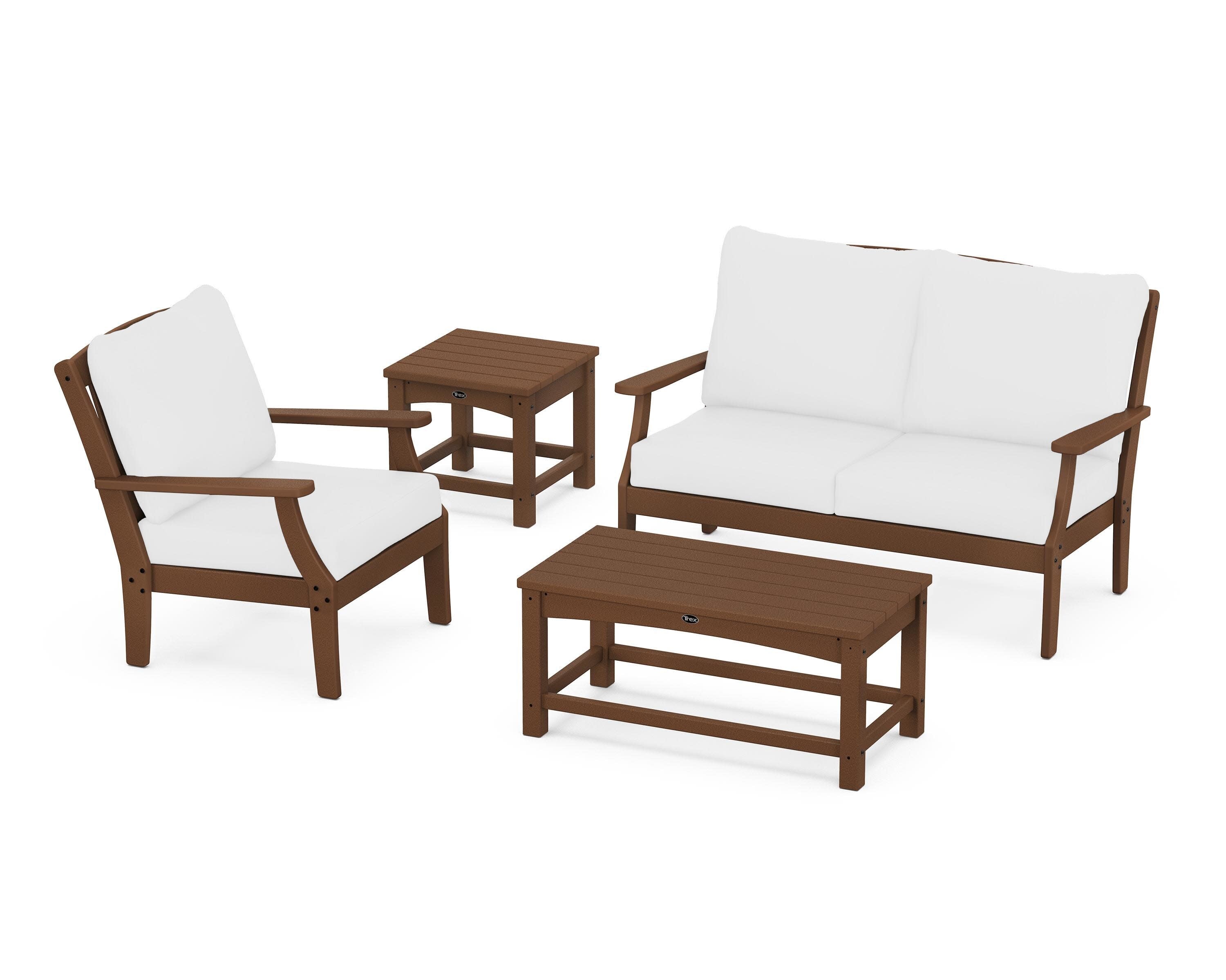 Yacht Club 4-Piece Deep Seating Set in Tree House / Natural