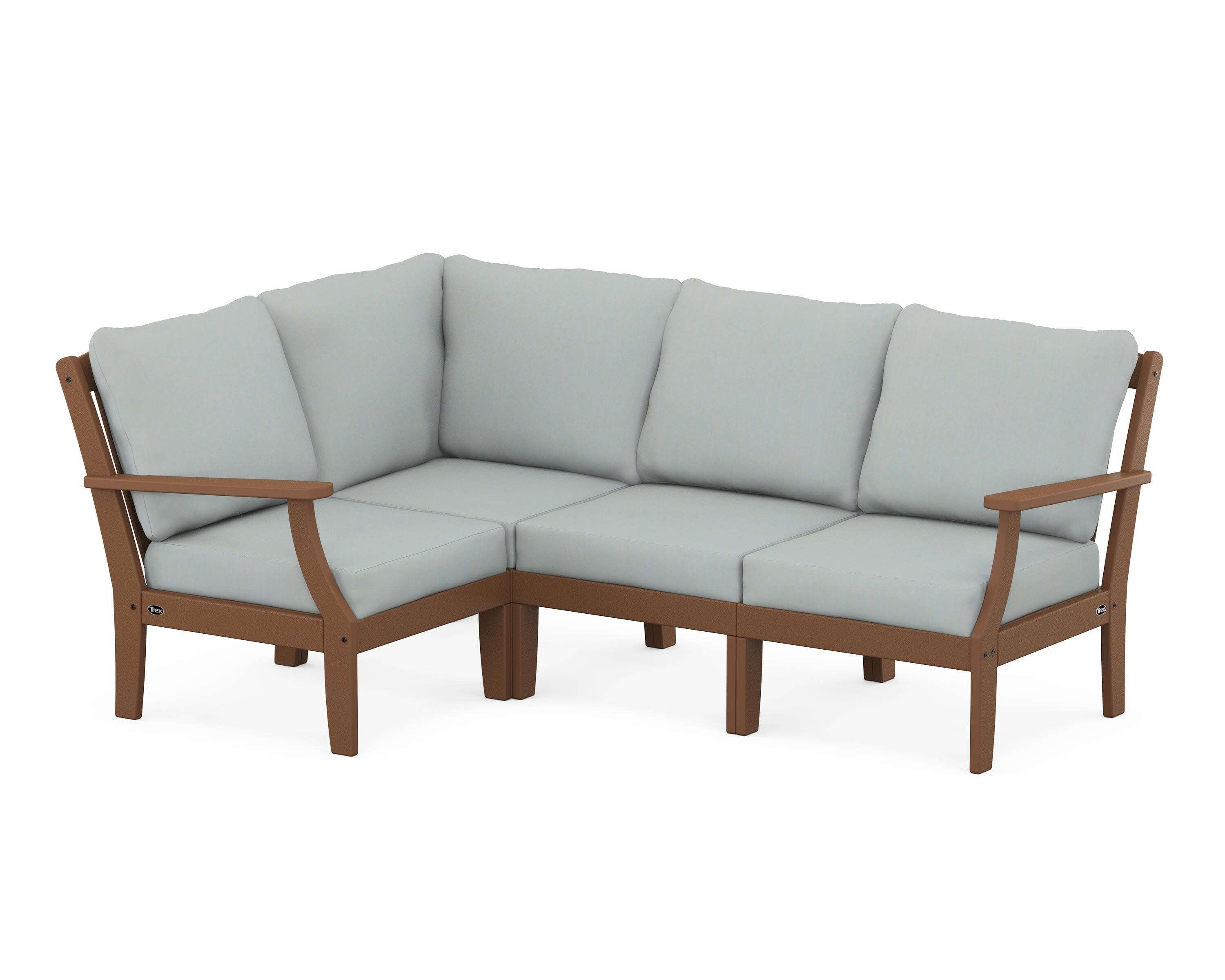Yacht Club Modular 4-Piece Deep Seating Set in Tree House / Spa