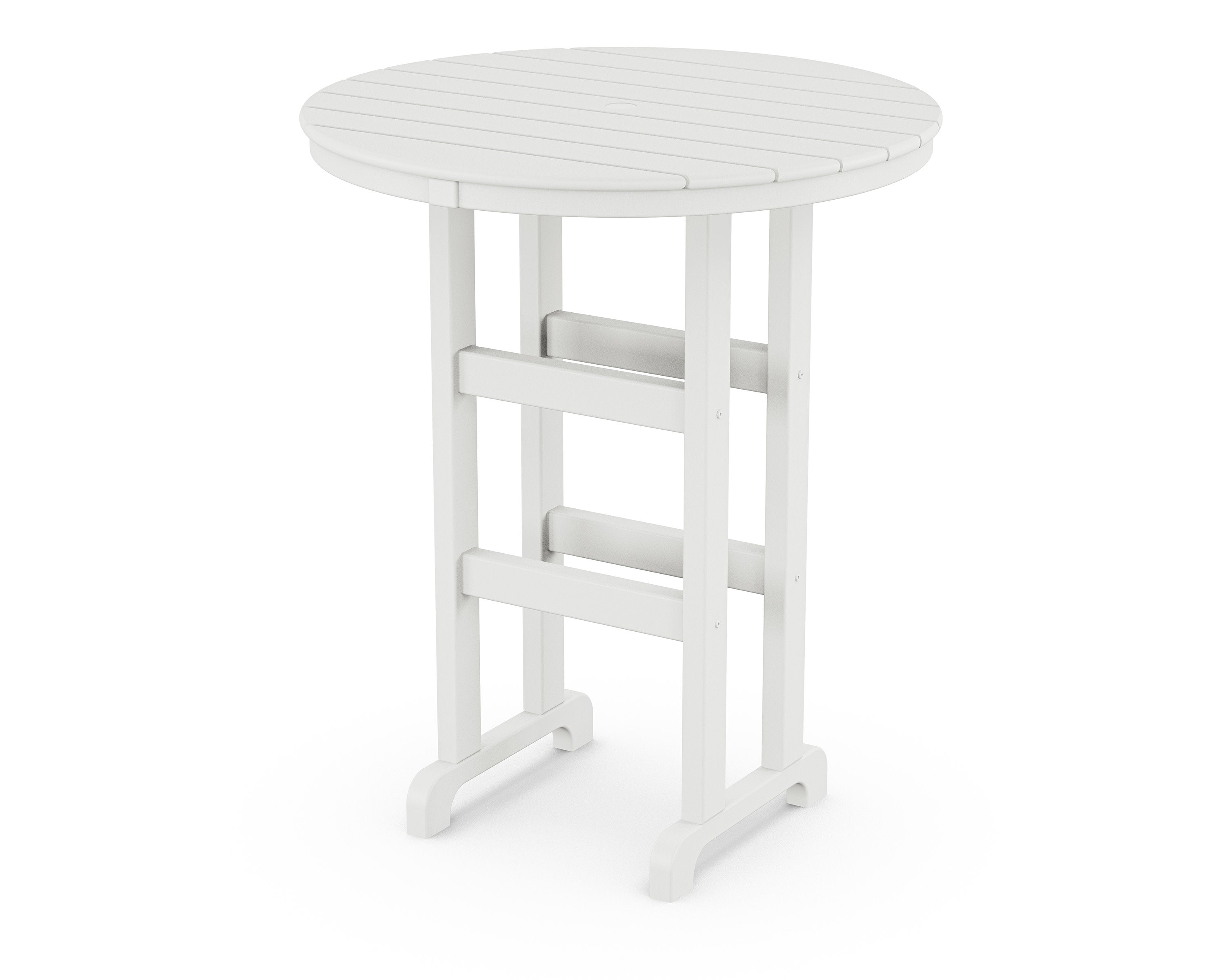 Monterey Bay Round 36" Bar Table in Classic White