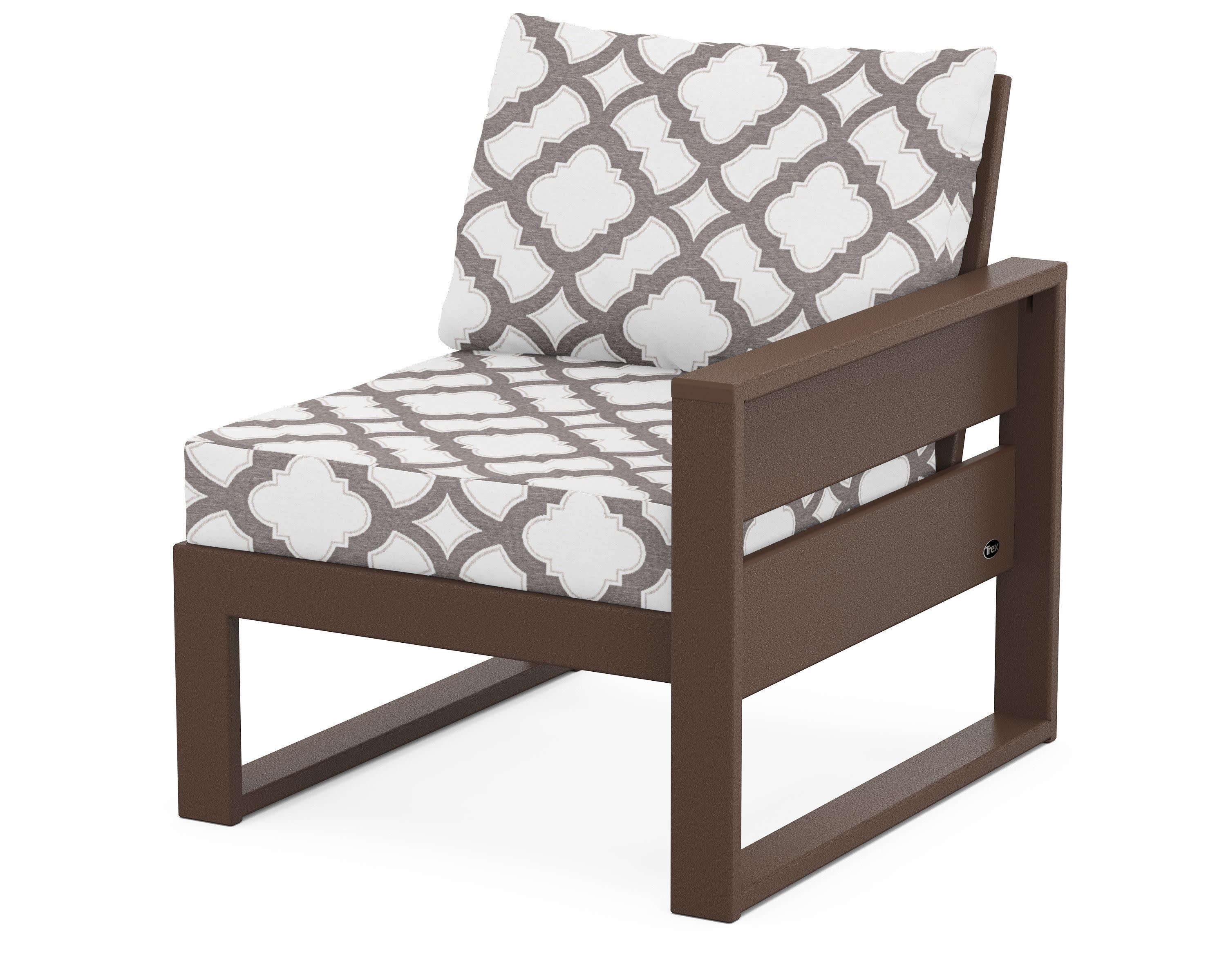 Eastport Modular Right Arm Chair in Vintage Lantern / Trellis Grey Mist