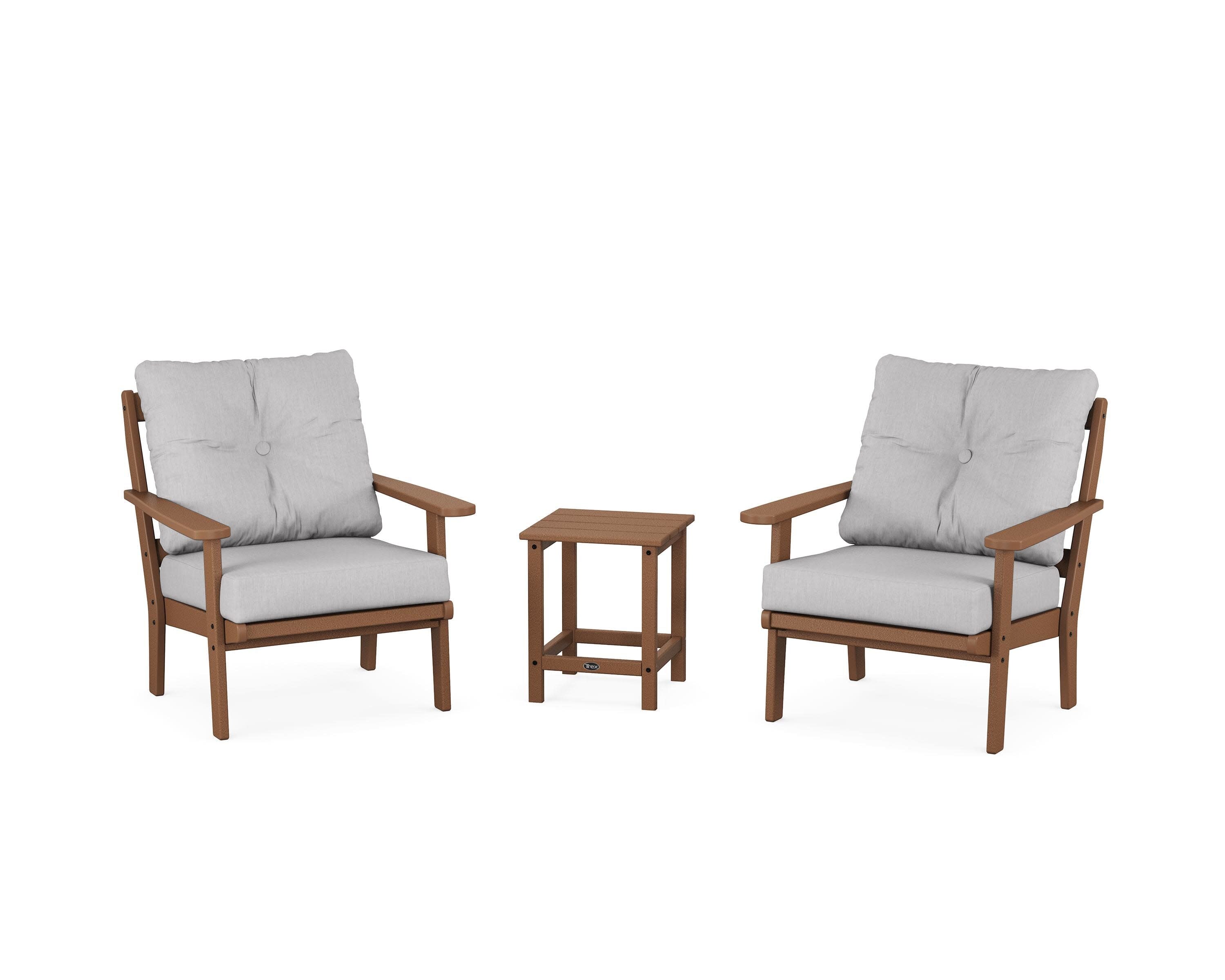 Cape Cod 3-Piece Deep Seating Set in Tree House / Granite