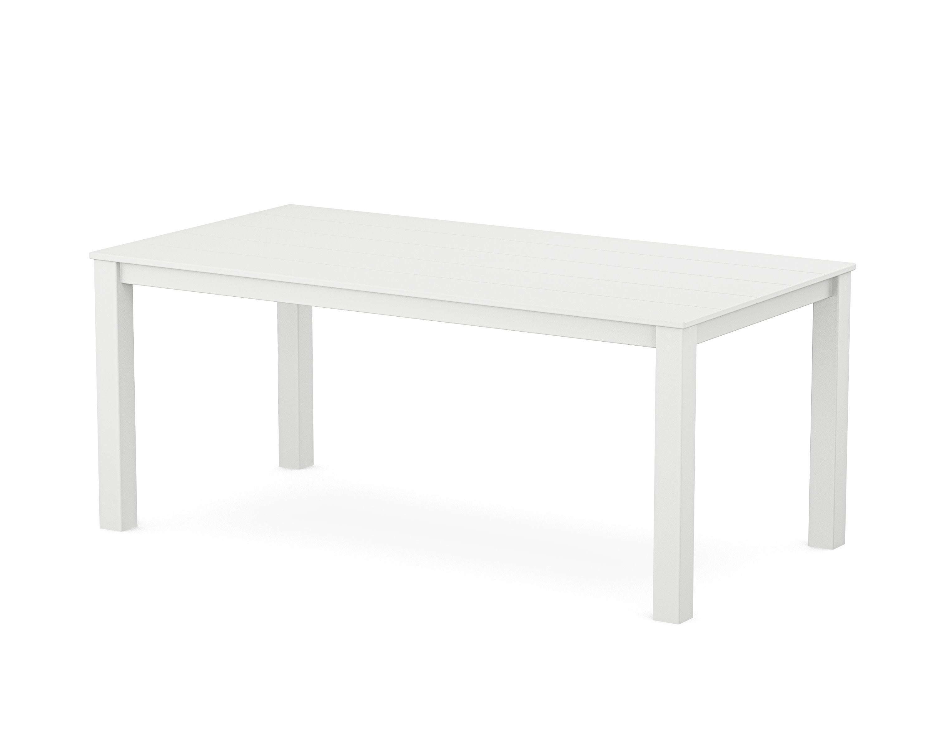 Parsons 38" x 72" Dining Table in Classic White