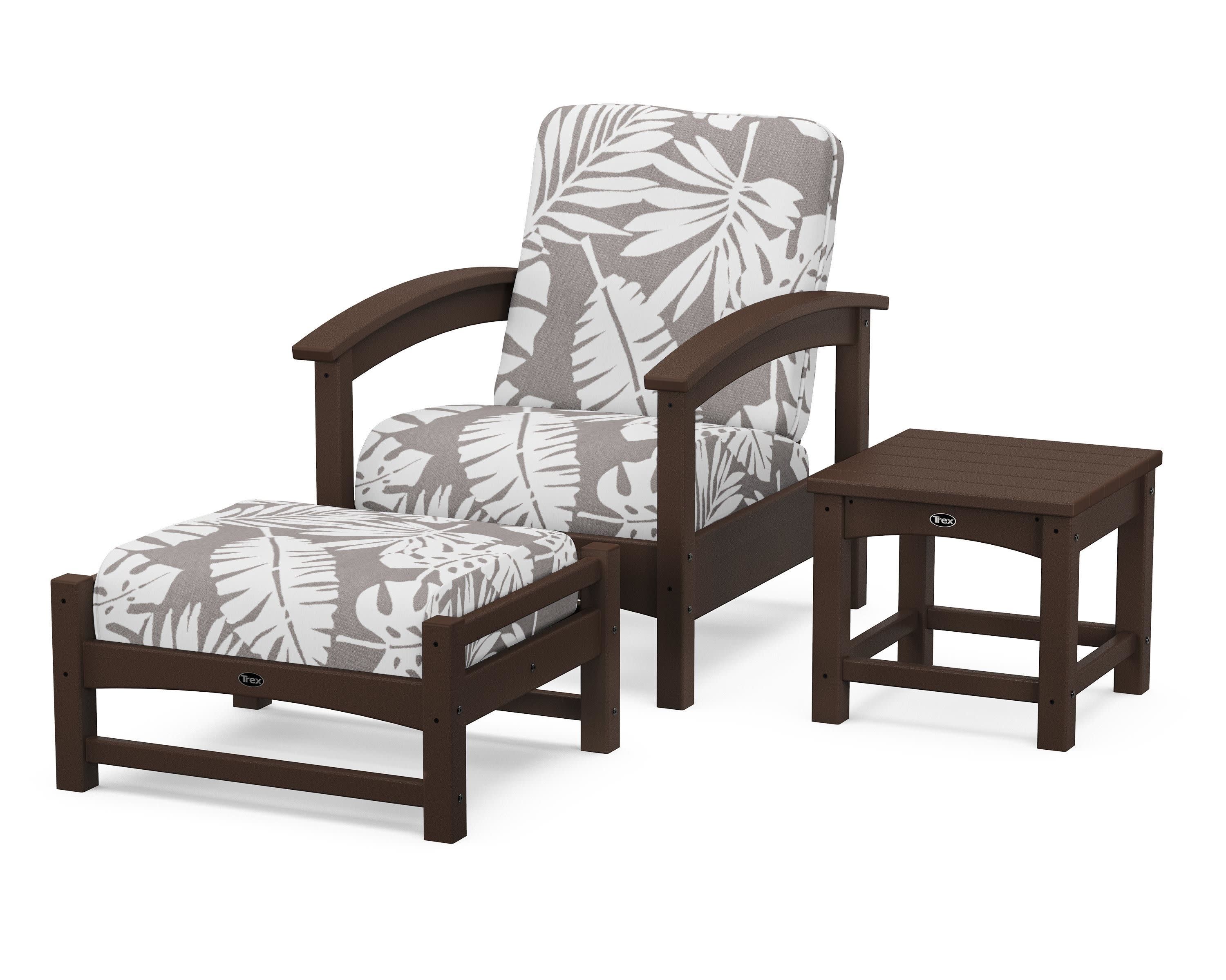 Rockport 3-Piece Deep Seating Set in Vintage Lantern / Leaf Grey Mist