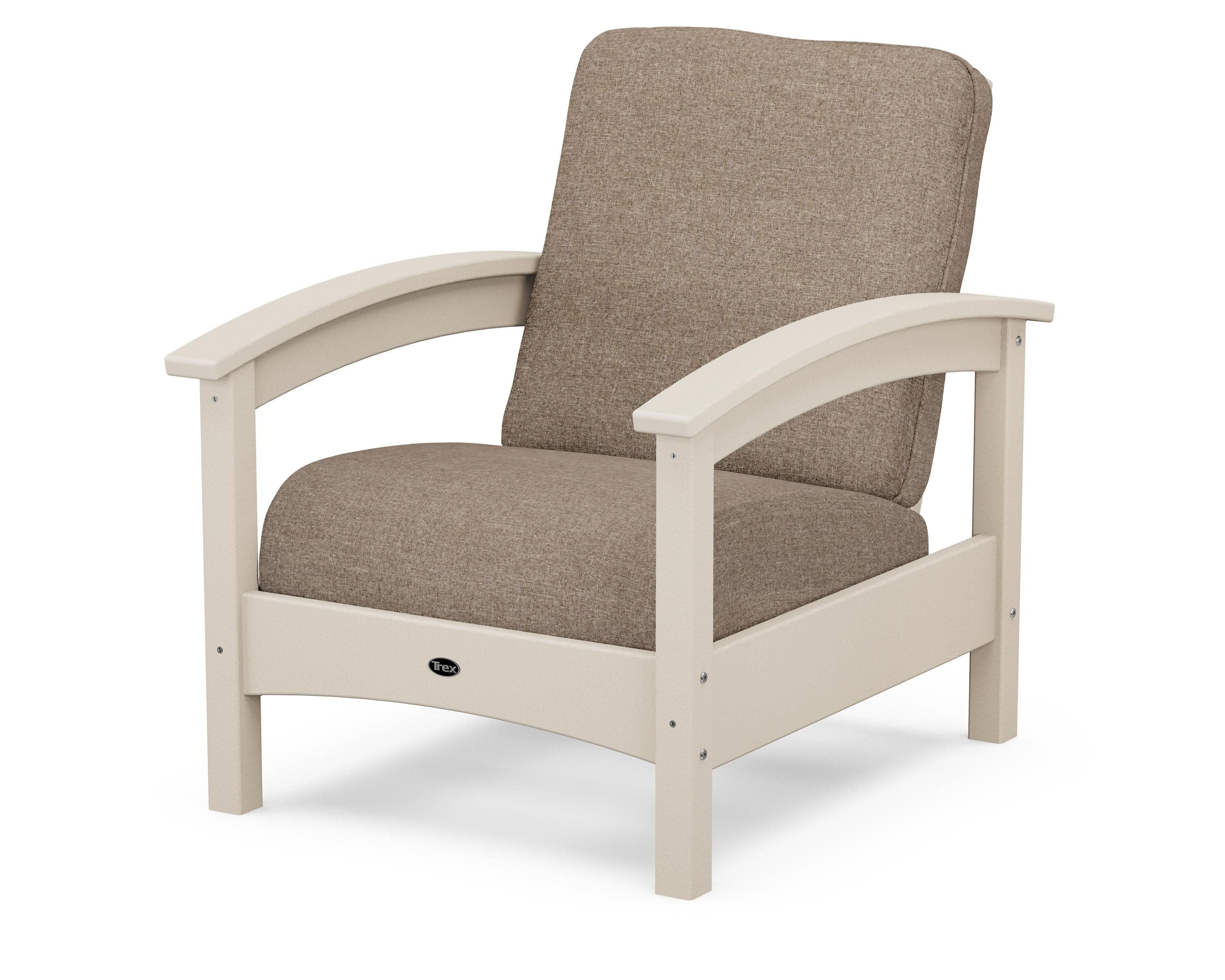 Rockport Club Chair in Sand Castle / Spiced Burlap