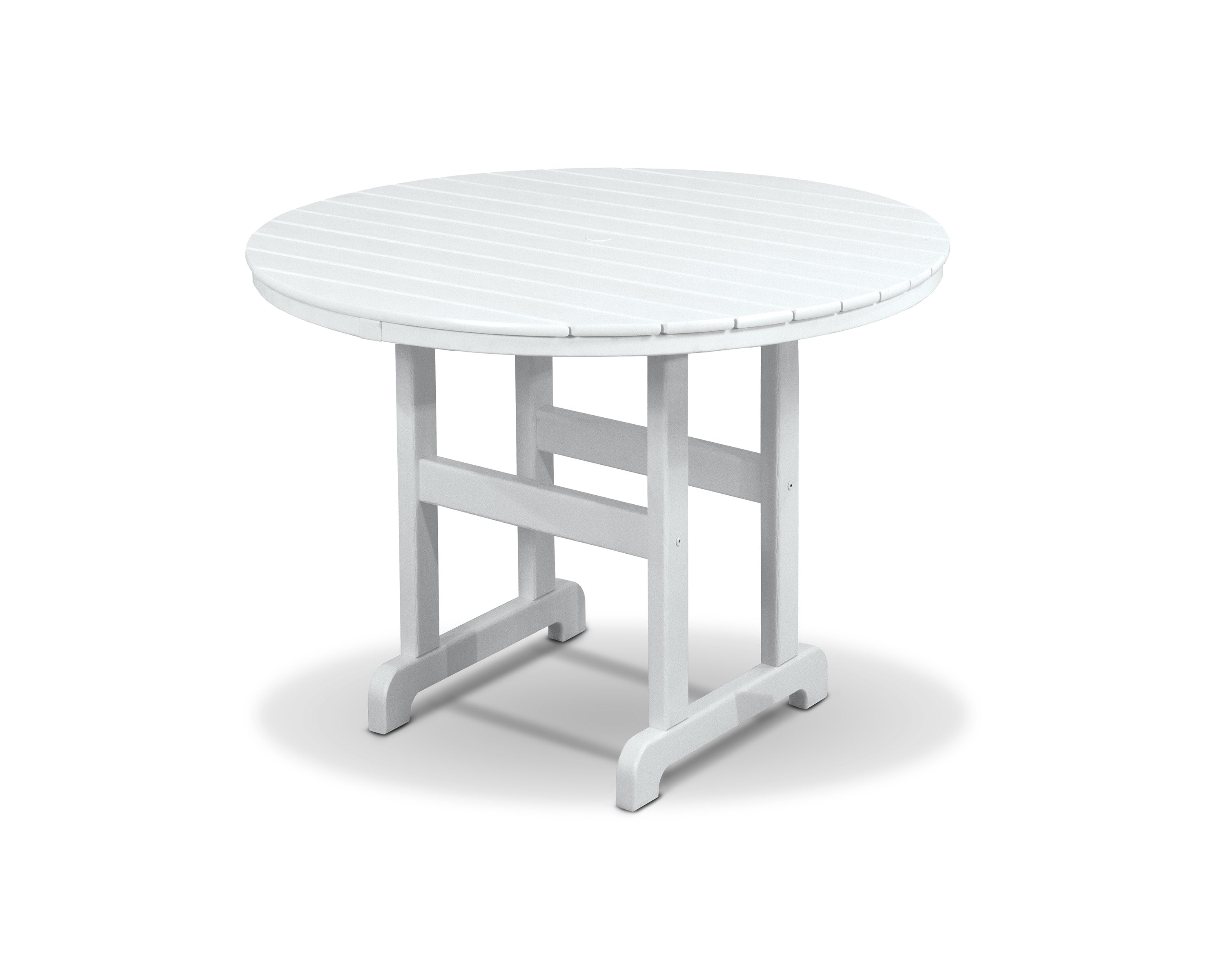 Monterey Bay Round 36" Dining Table in Classic White