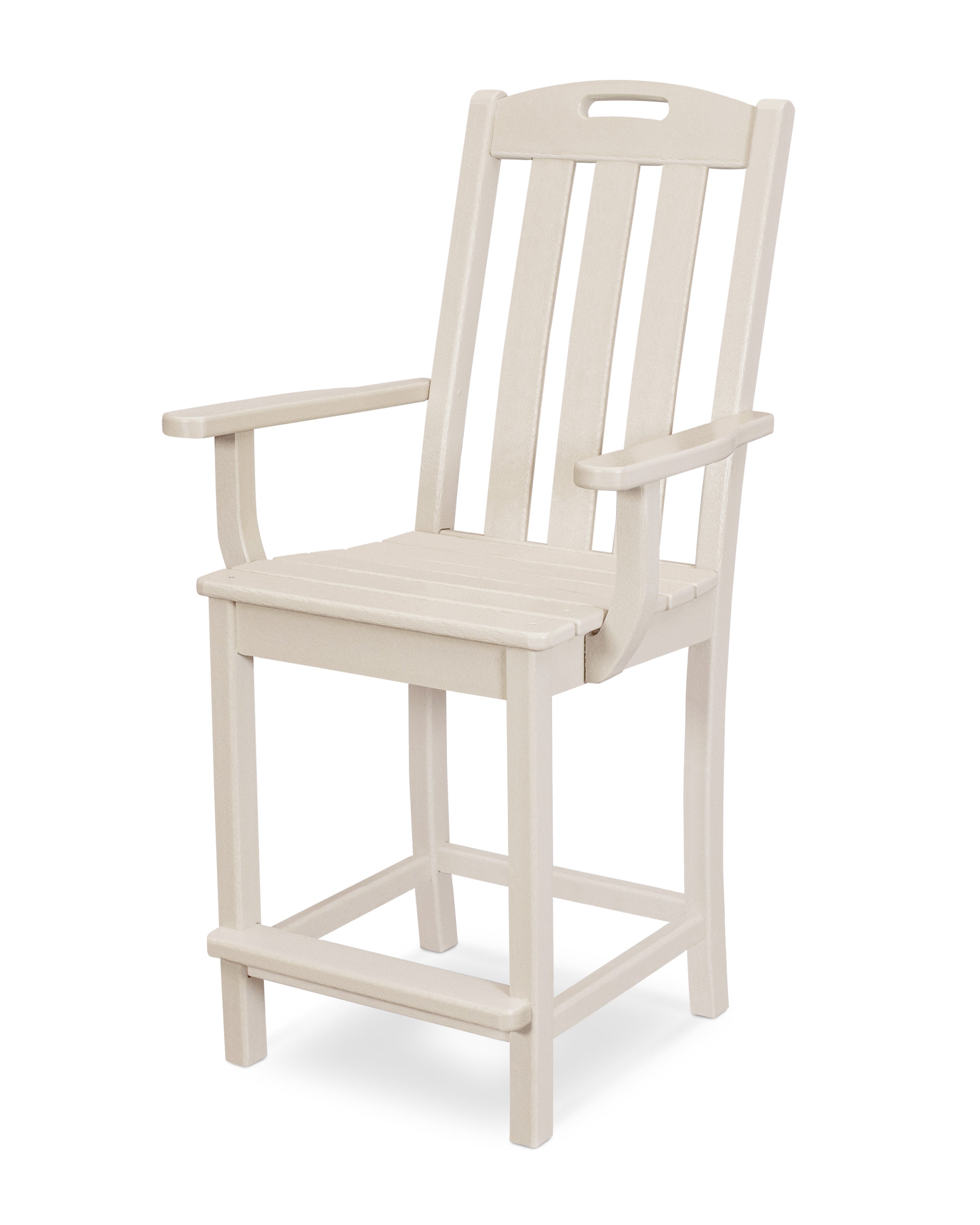 Yacht Club Counter Arm Chair in Sand Castle