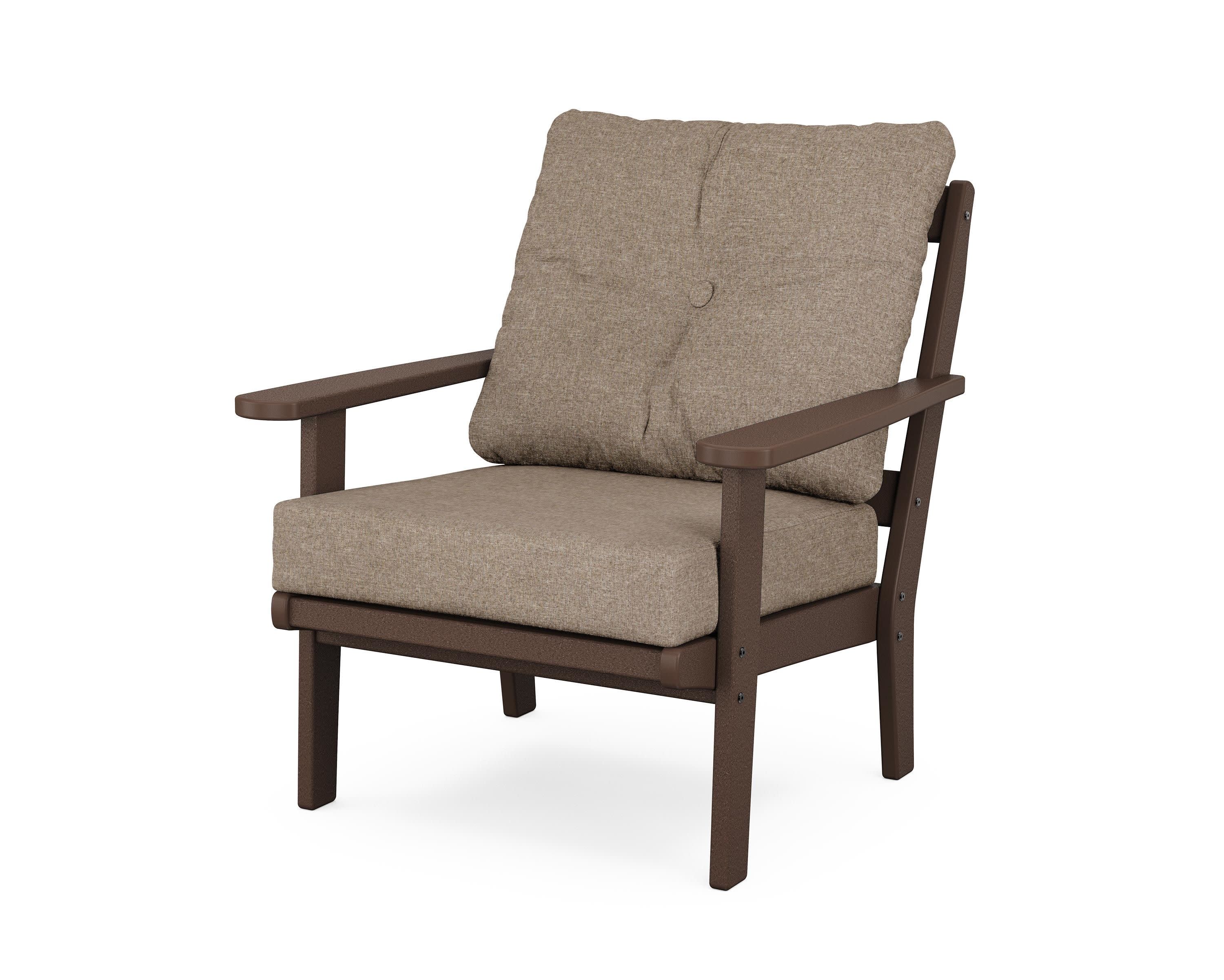 Cape Cod Deep Seating Chair in Vintage Lantern / Spiced Burlap