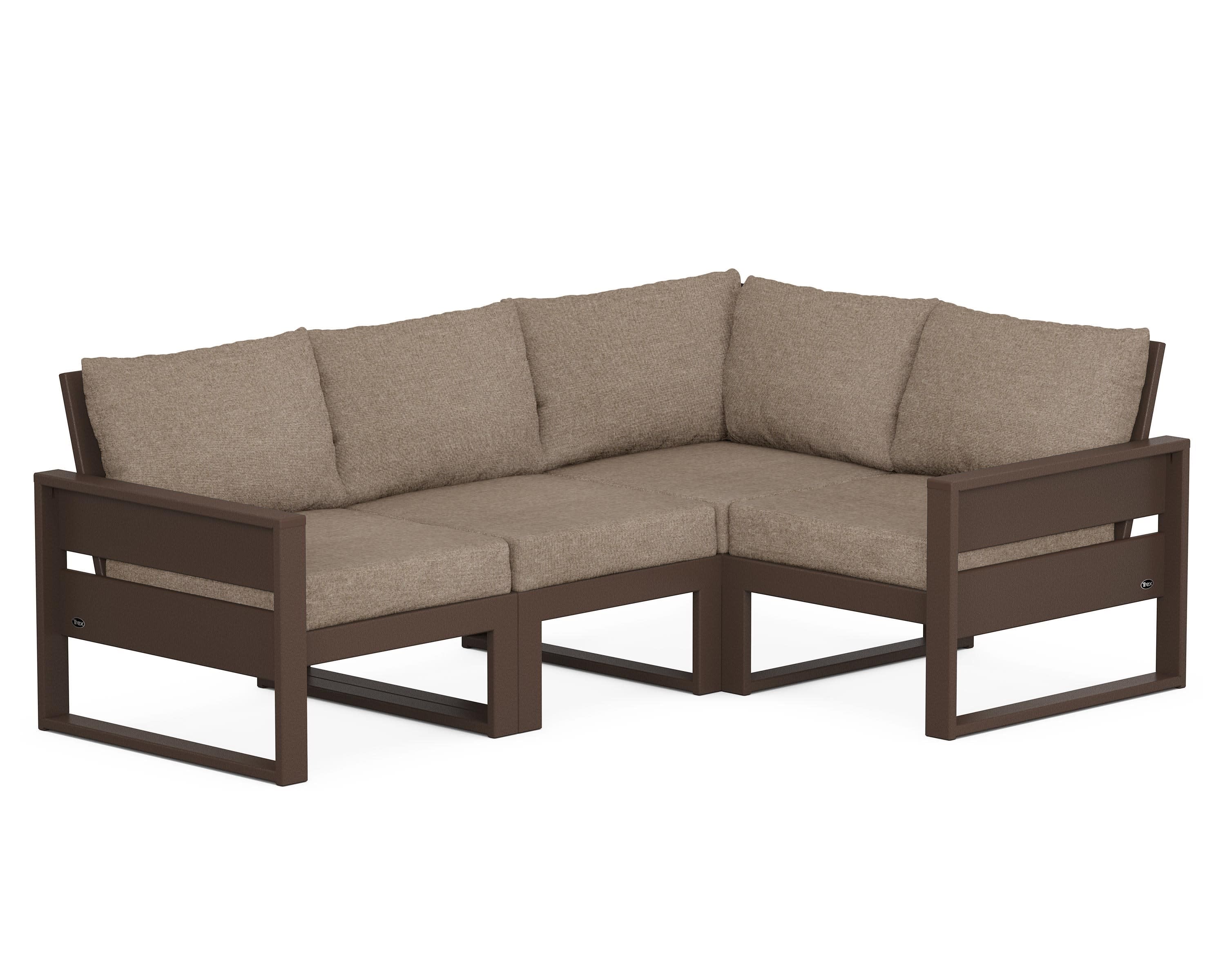 Eastport 4- Piece Sectional in Vintage Lantern / Spiced Burlap