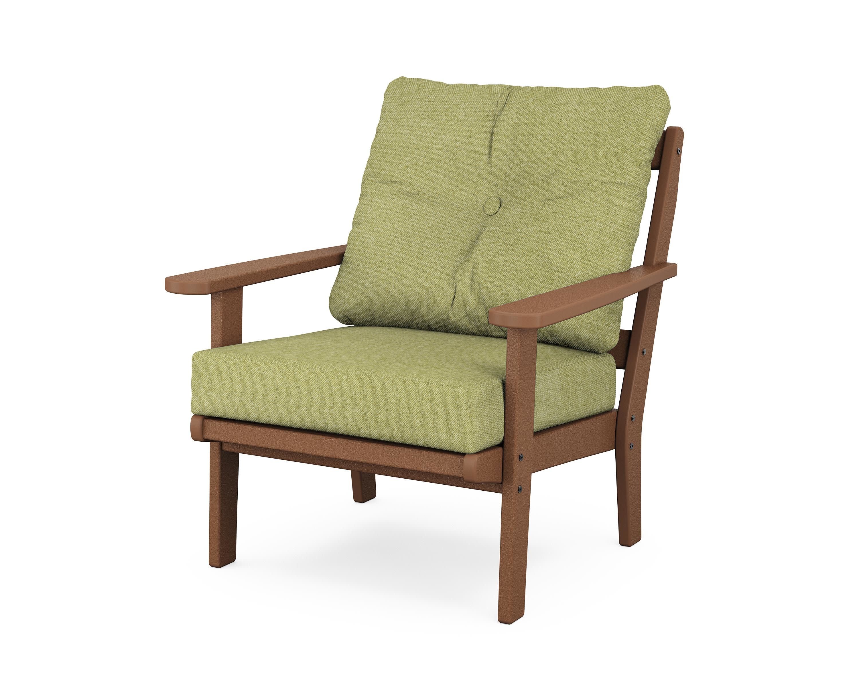 Cape Cod Deep Seating Chair in Tree House / Chartreuse Boucle