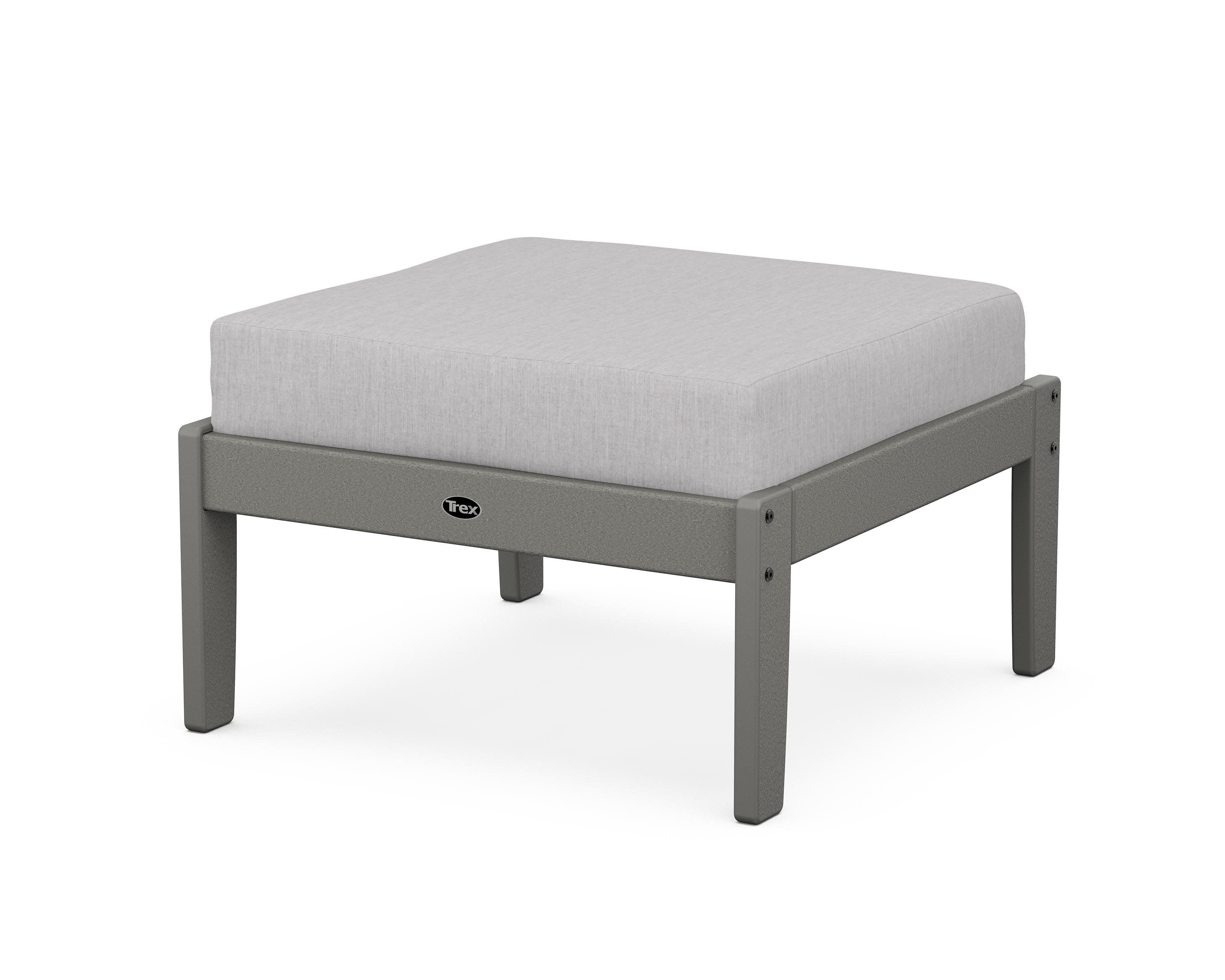 Yacht Club Deep Seating Ottoman in Stepping Stone / Granite