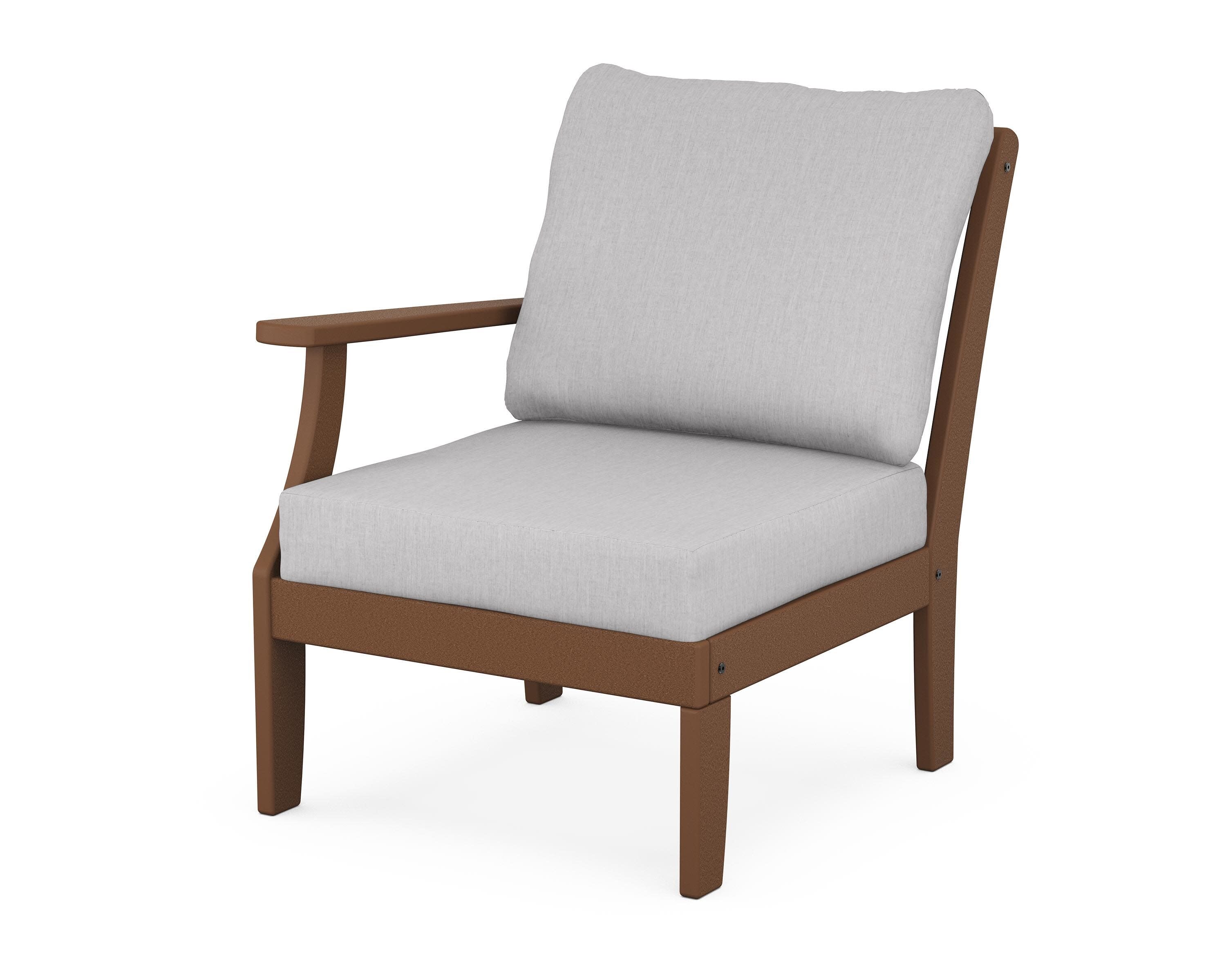 Yacht Club Modular Left Arm Chair in Tree House / Granite