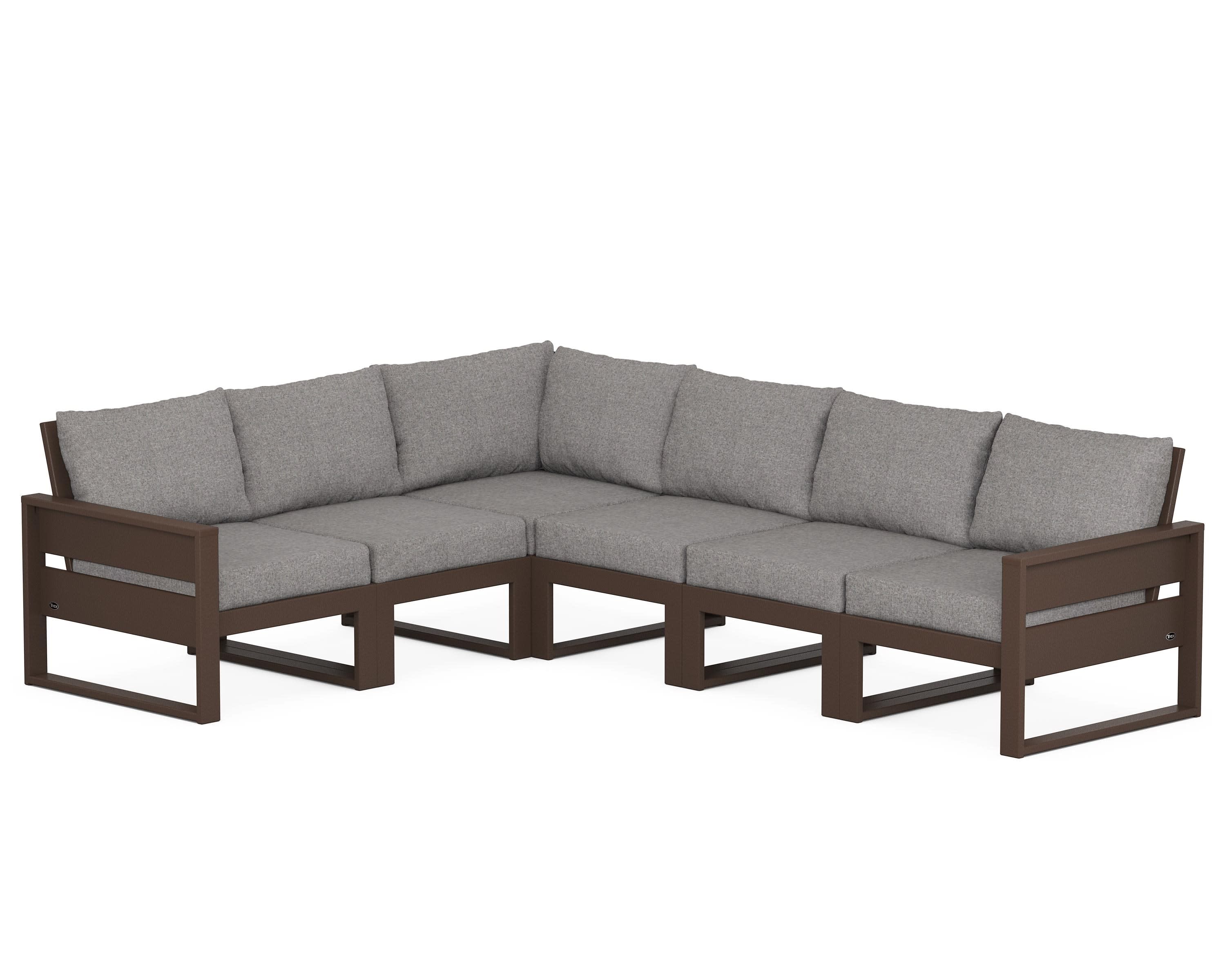 Eastport 6-Piece Sectional in Vintage Lantern / Grey Mist