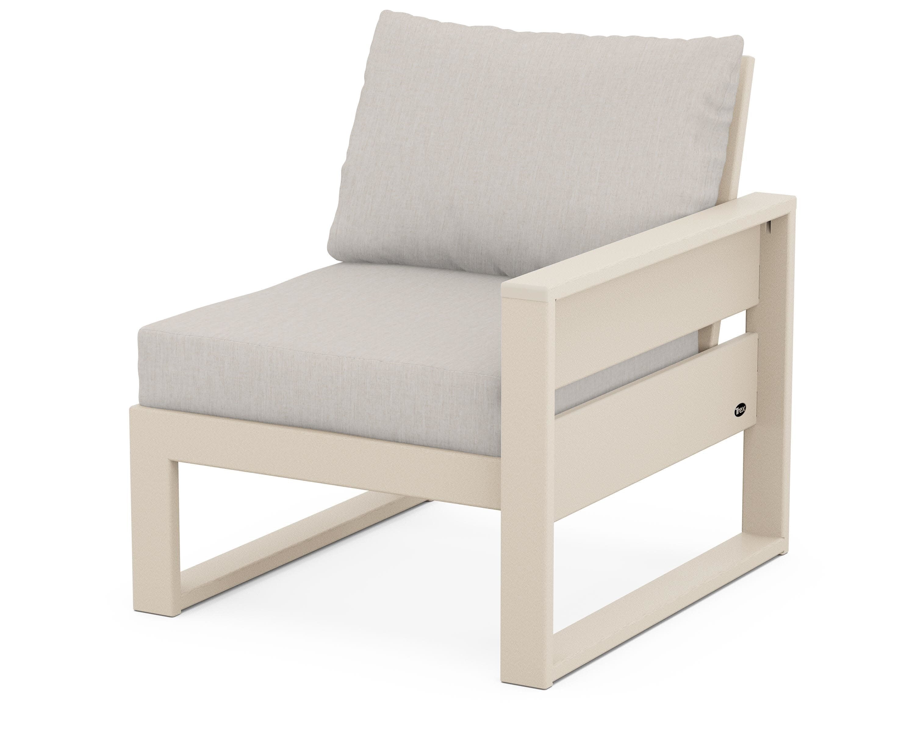 Eastport Modular Right Arm Chair in Sand Castle / Cast Ash