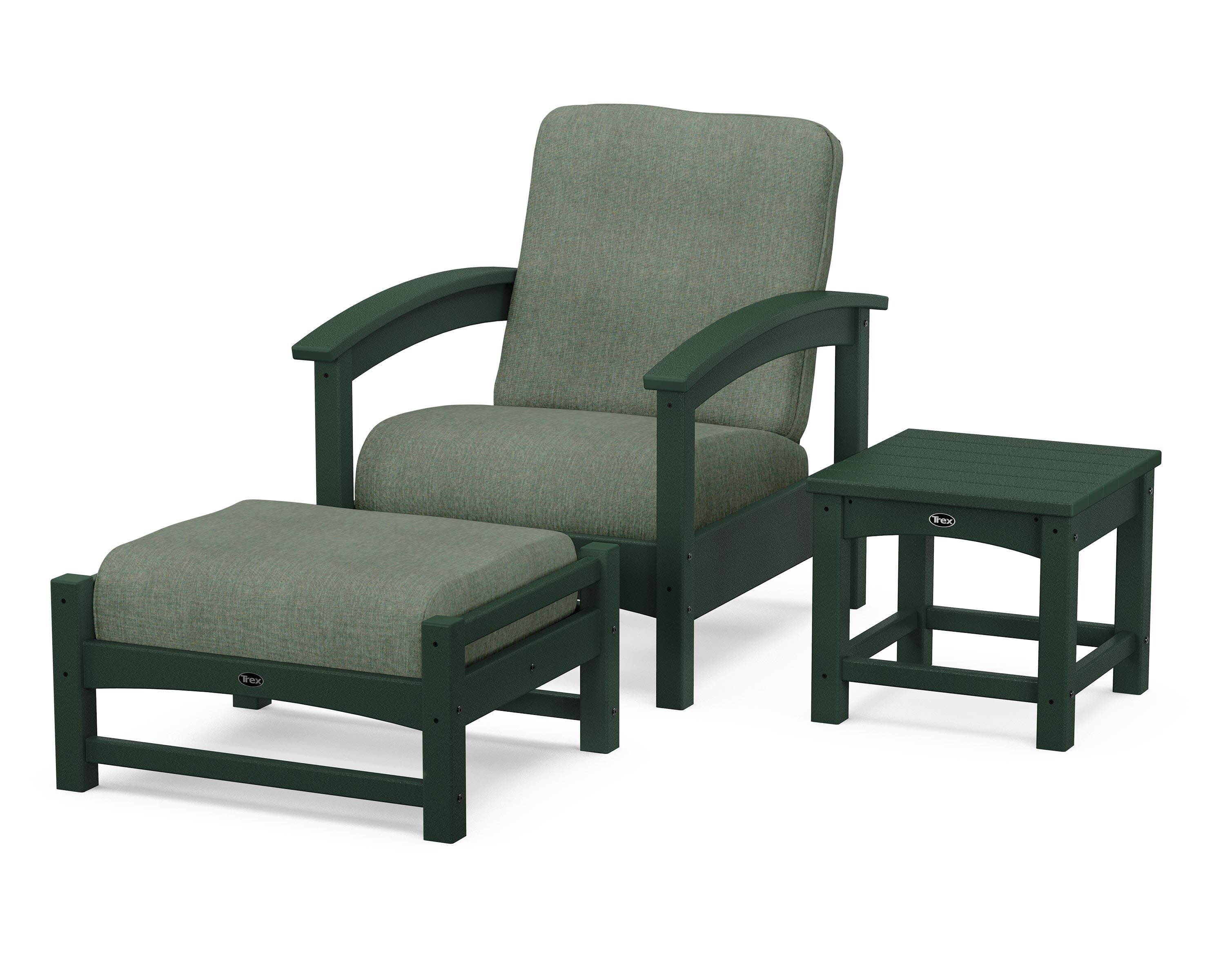 Rockport 3-Piece Deep Seating Set in Rainforest Canopy / Cast Sage