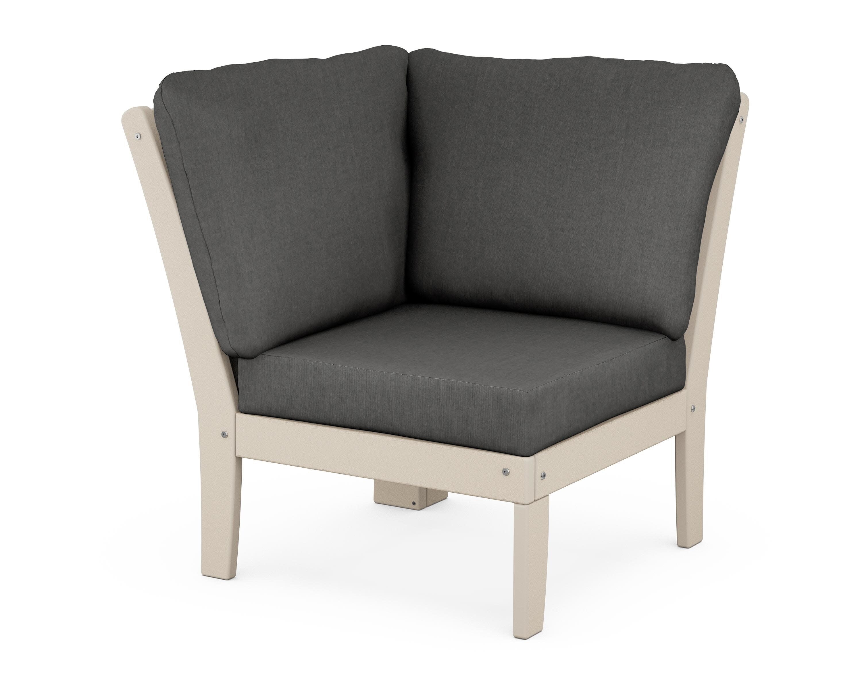 Yacht Club Modular Corner Chair in Sand Castle / Spectrum Carbon