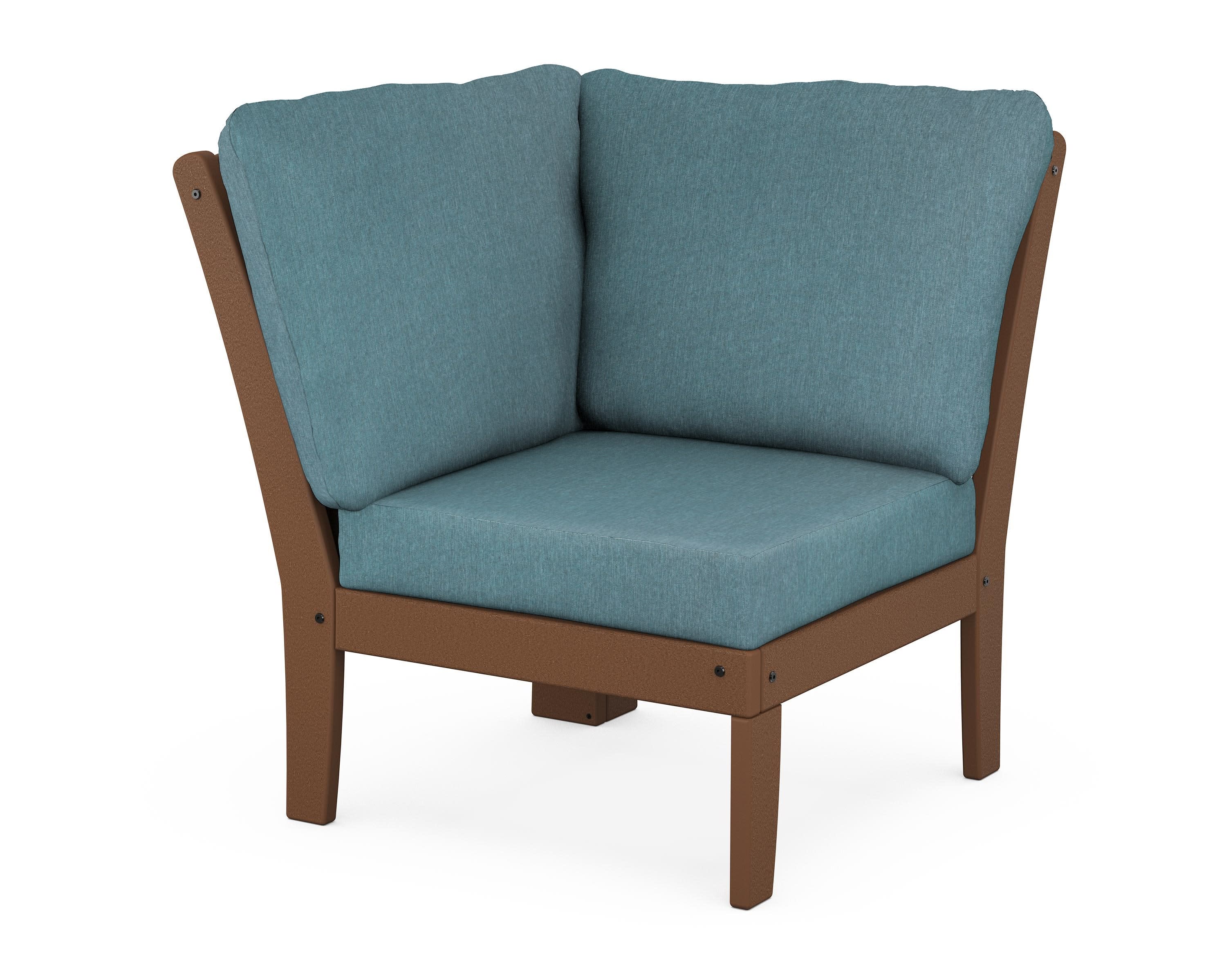 Yacht Club Modular Corner Chair in Tree House / Ocean Teal