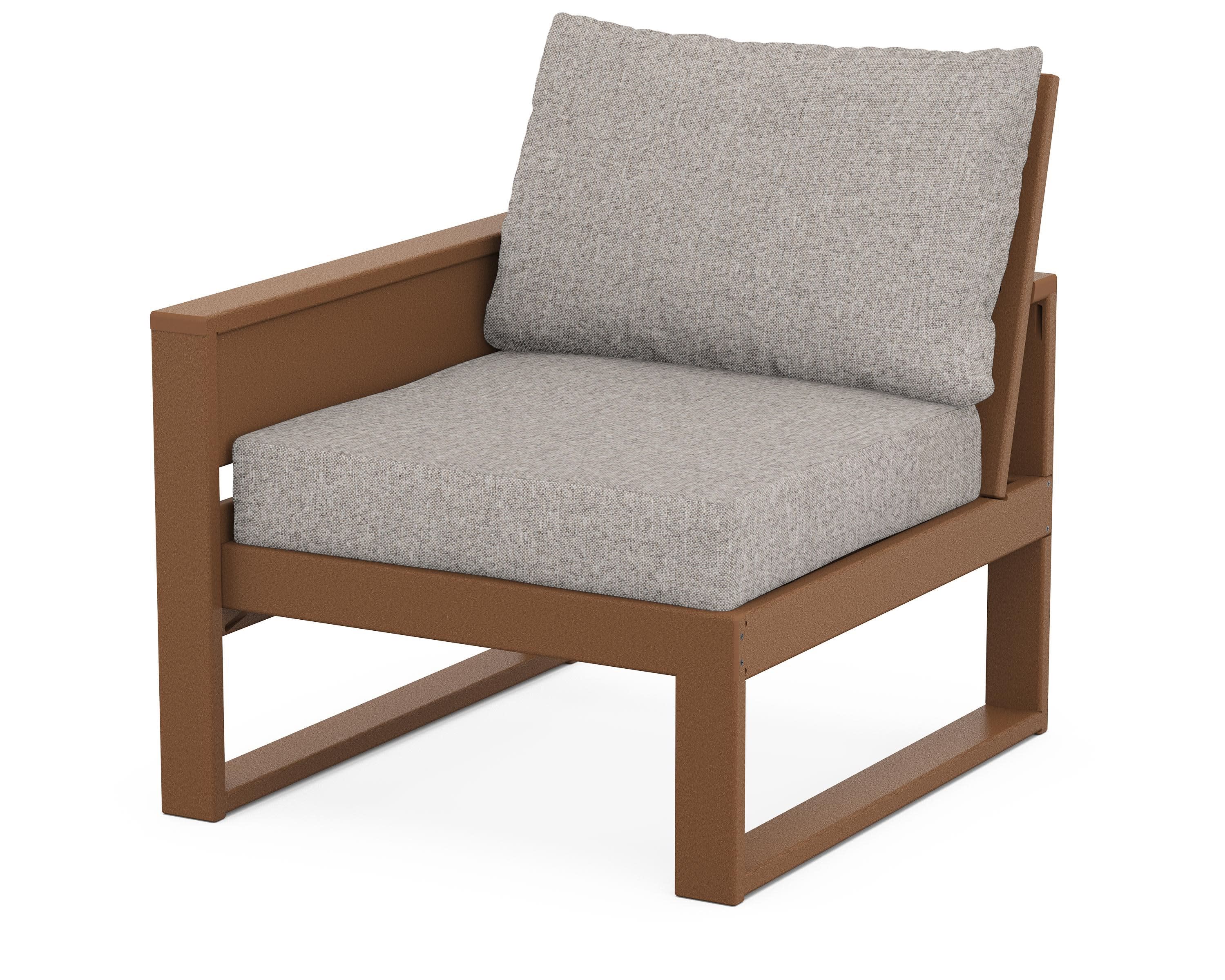 Eastport Modular Left Arm Chair in Tree House / Weathered Tweed