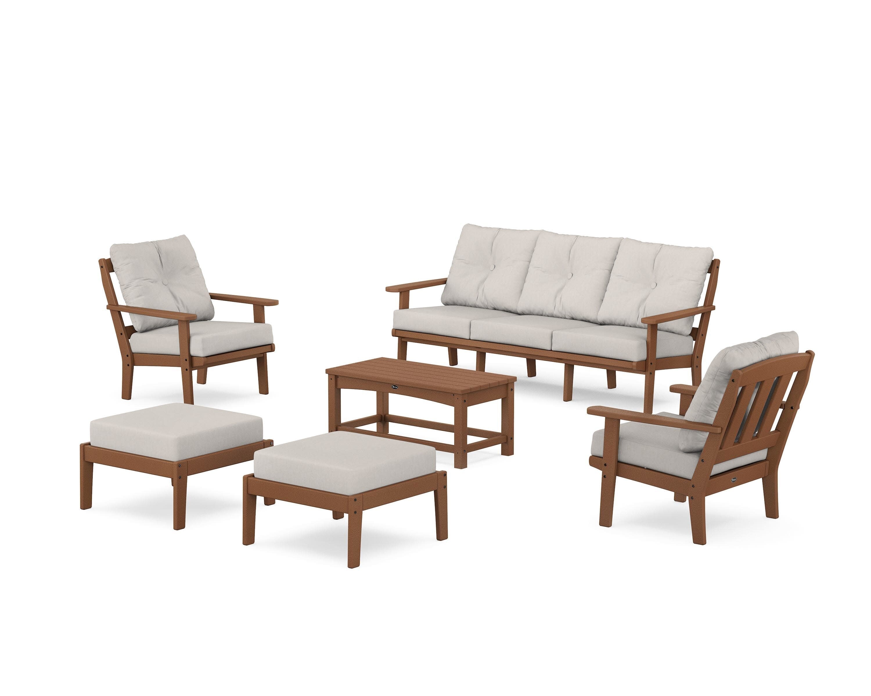 Cape Cod 6-Piece Lounge Sofa Set in Tree House / Cast Ash