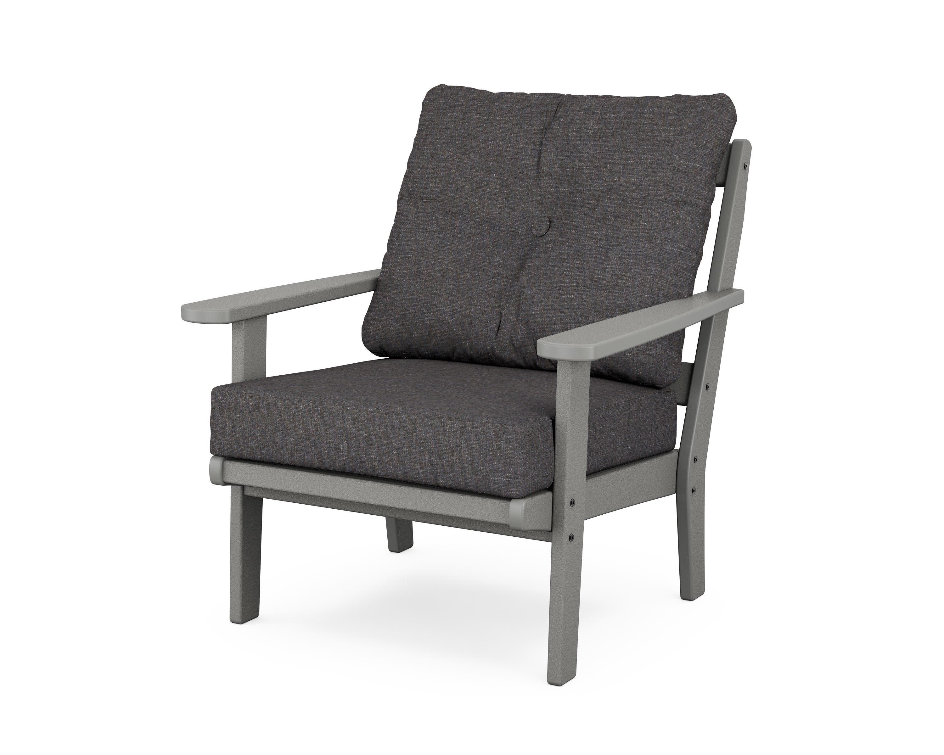 Cape Cod Deep Seating Chair in Stepping Stone / Ash Charcoal