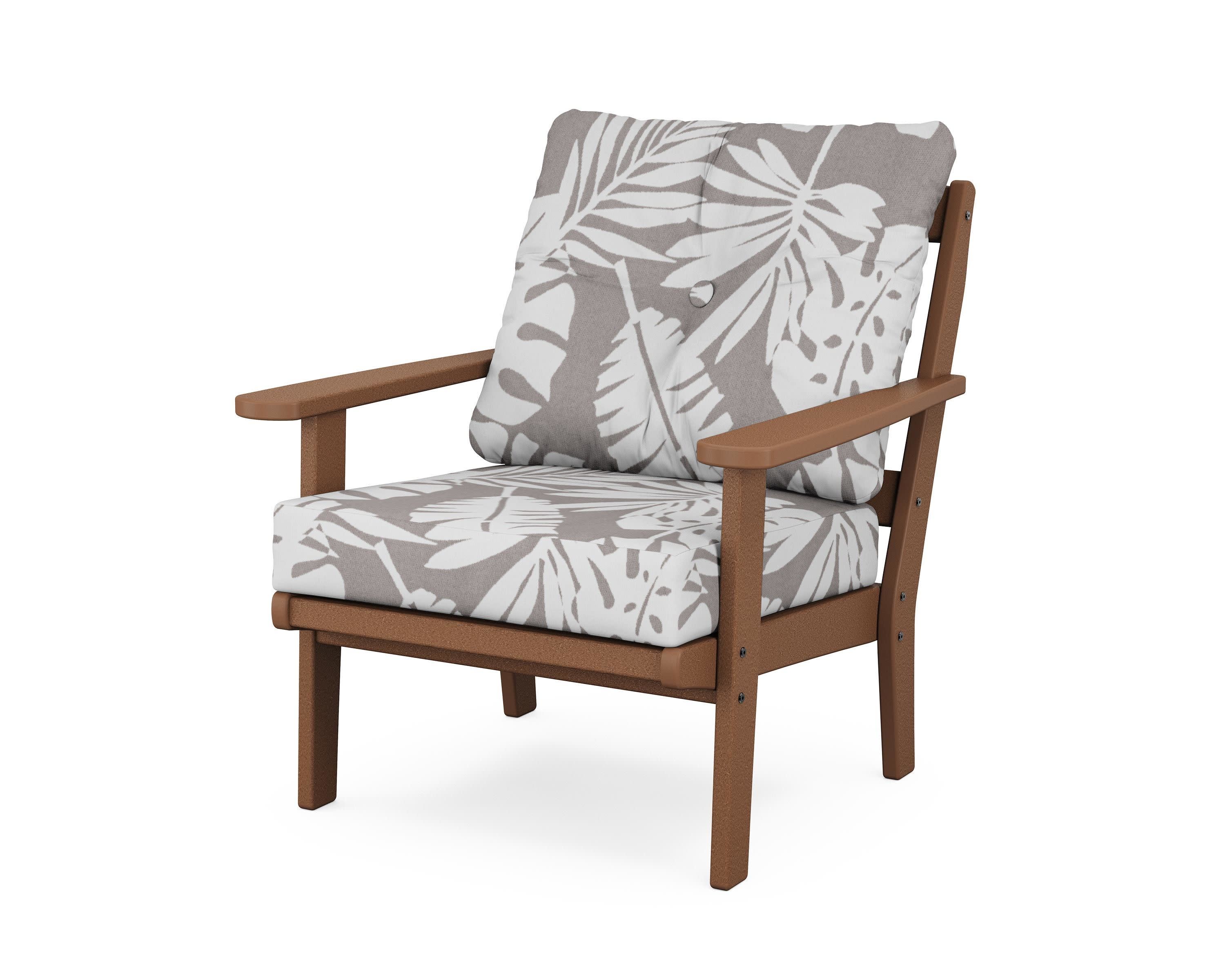 Cape Cod Deep Seating Chair in Tree House / Leaf Grey Mist