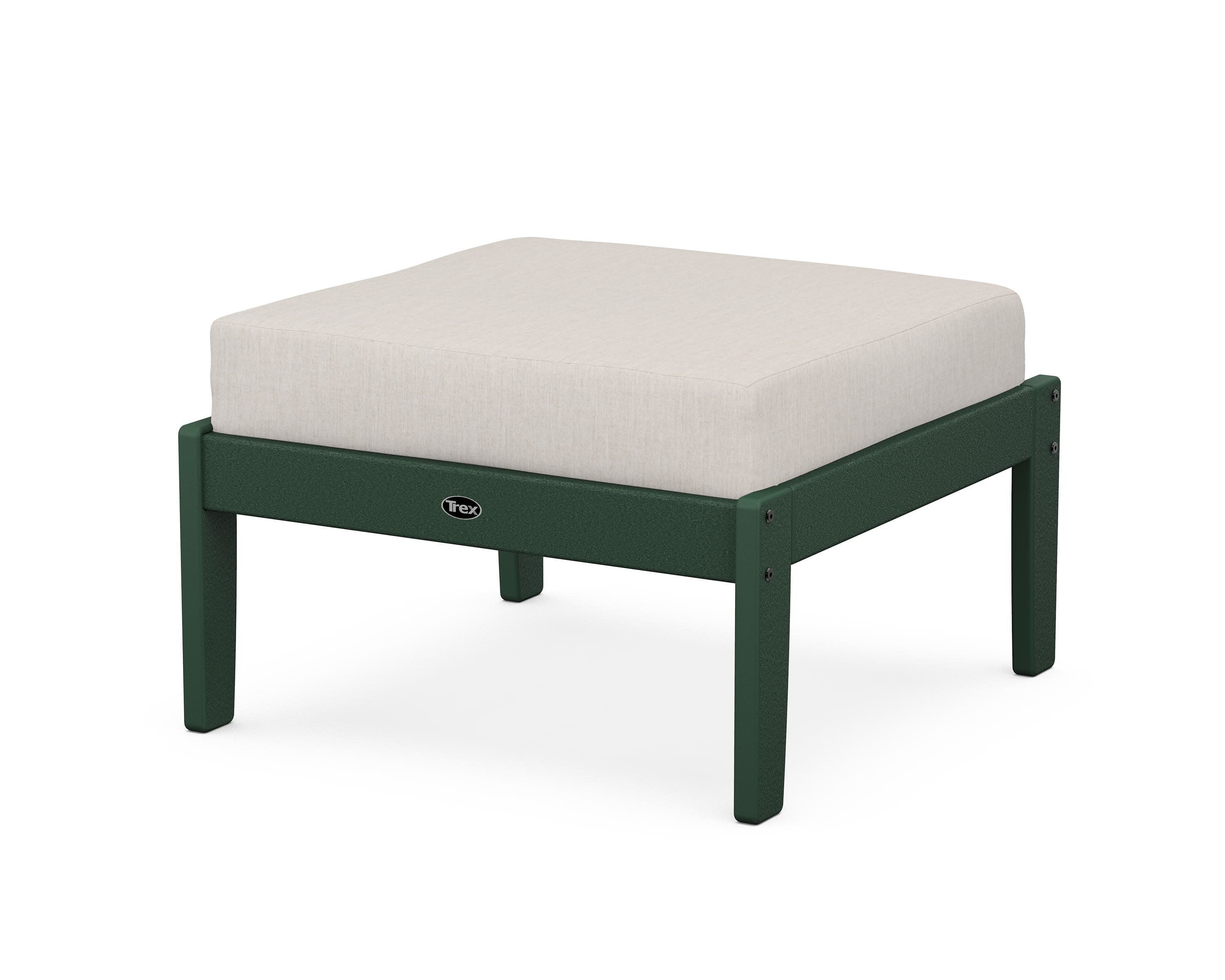 Yacht Club Deep Seating Ottoman in Rainforest Canopy / Cast Ash