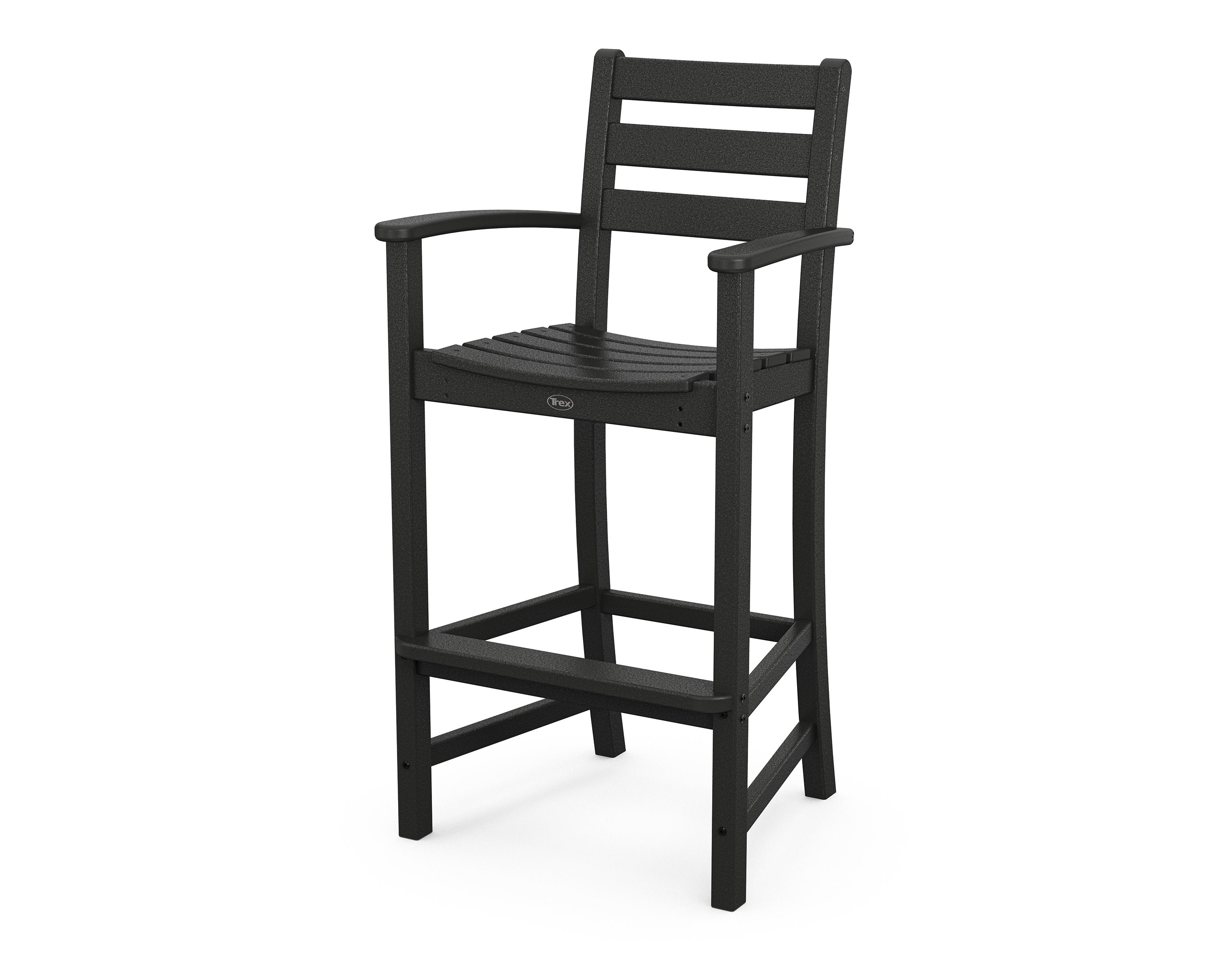 Monterey Bay Bar Arm Chair in Charcoal Black