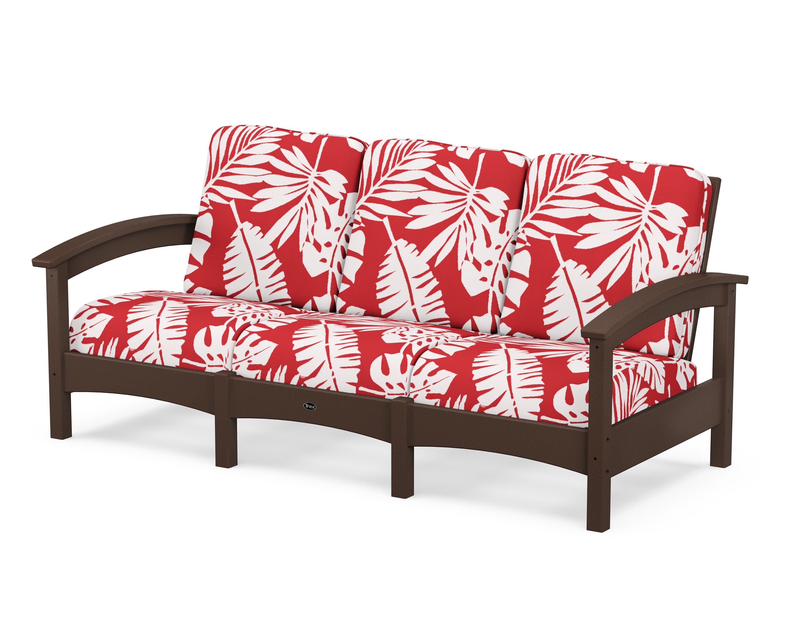 Rockport Club Sofa in Vintage Lantern / Leaf Crimson