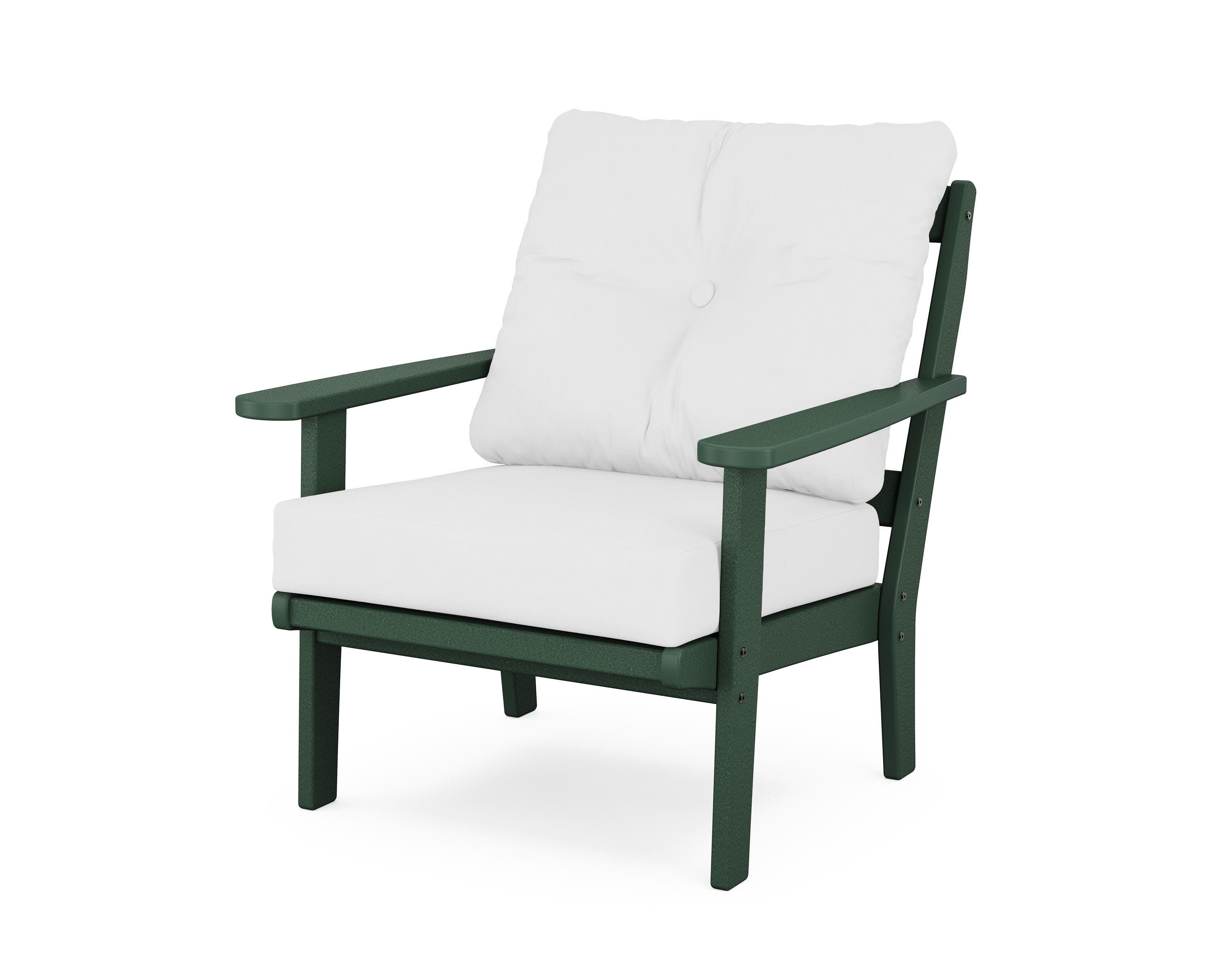 Cape Cod Deep Seating Chair in Rainforest Canopy / Natural
