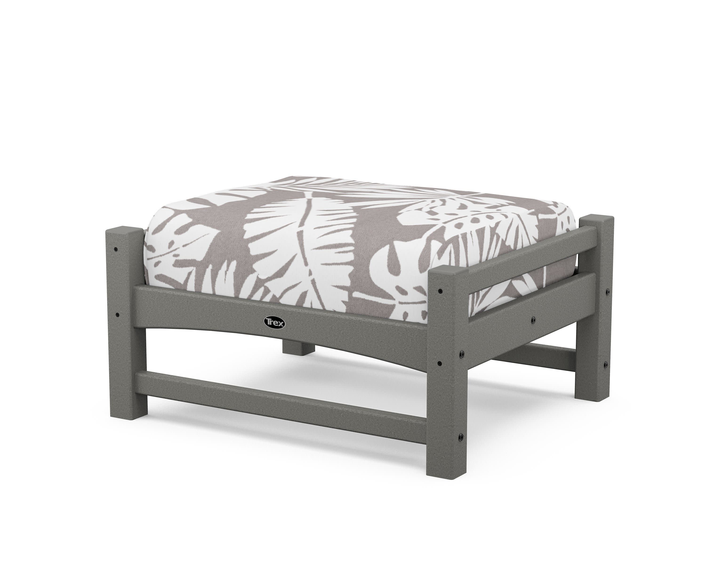 Rockport Club Ottoman in Stepping Stone / Leaf Grey Mist