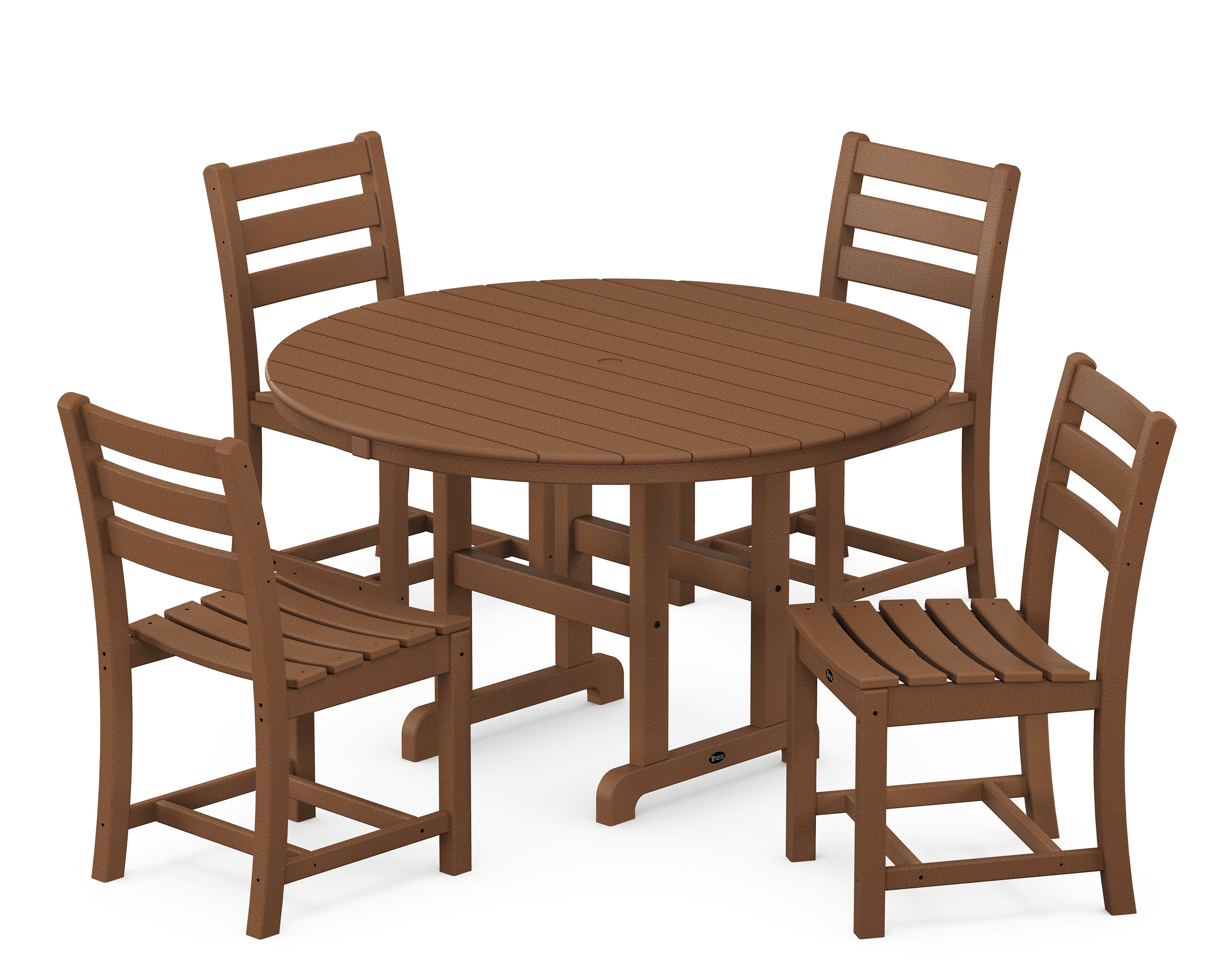 Monterey Bay 5-Piece Round Side Chair Dining Set in Tree House
