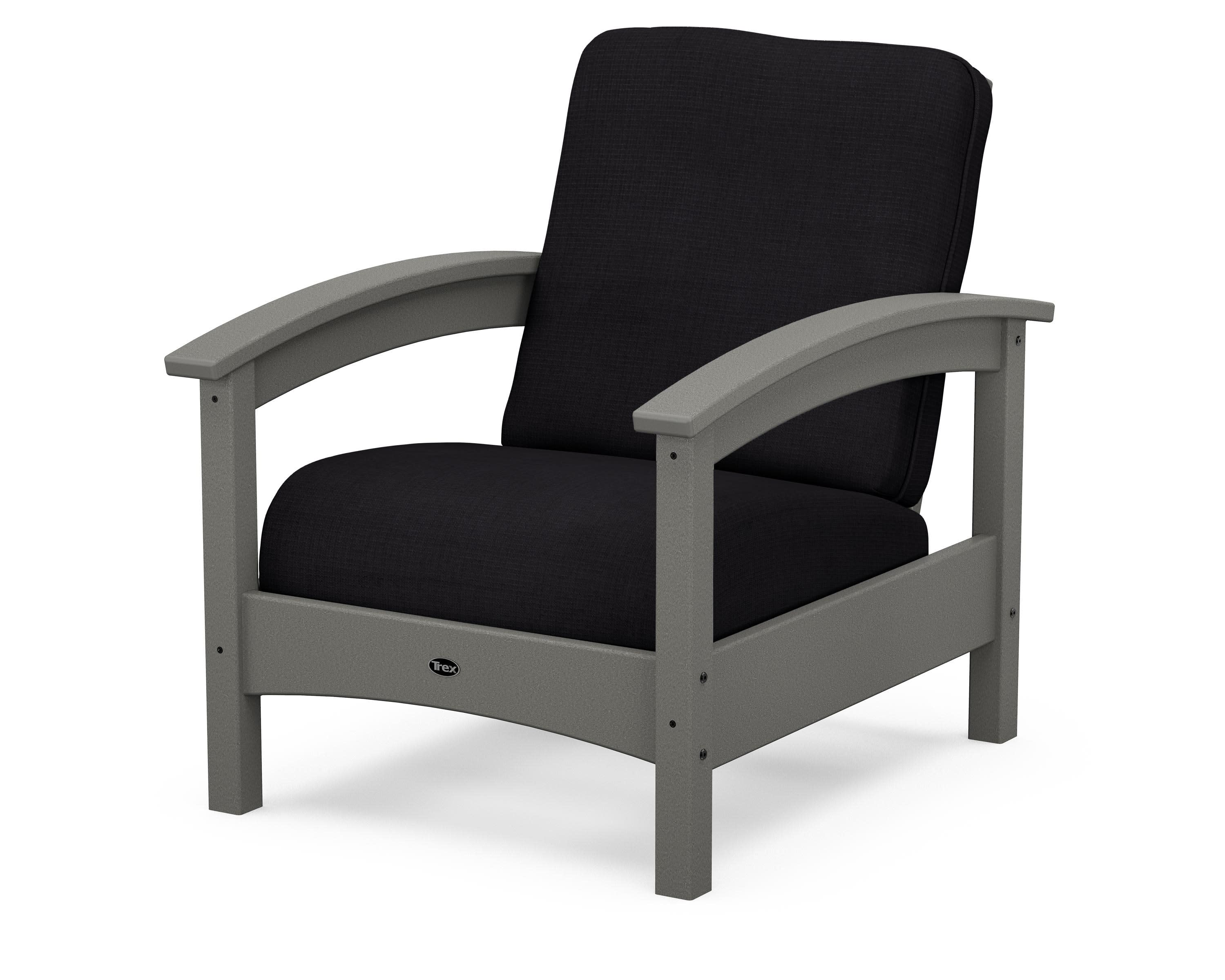 Rockport Club Chair in Stepping Stone / Midnight Linen