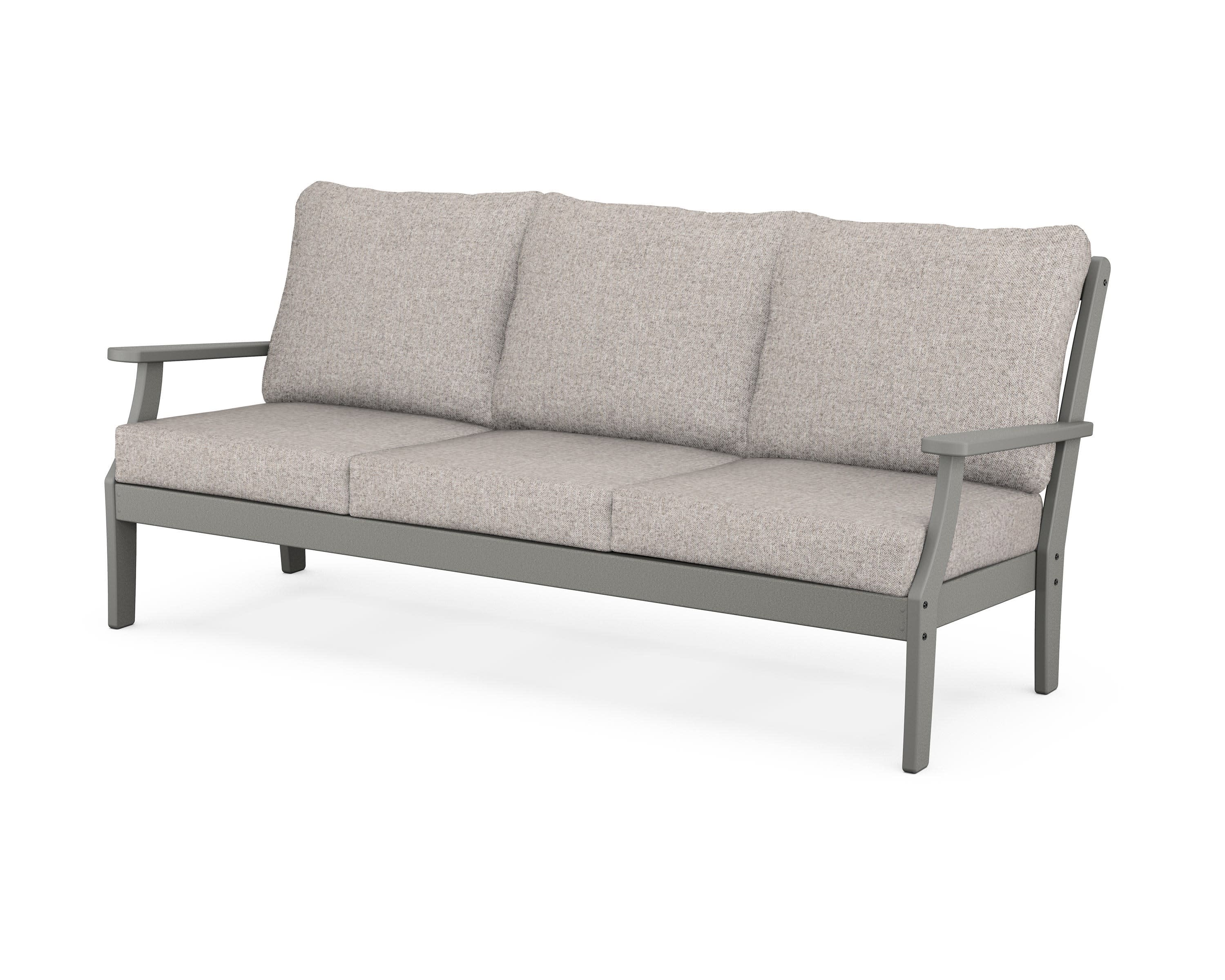 Yacht Club Deep Seating Sofa in Stepping Stone / Weathered Tweed