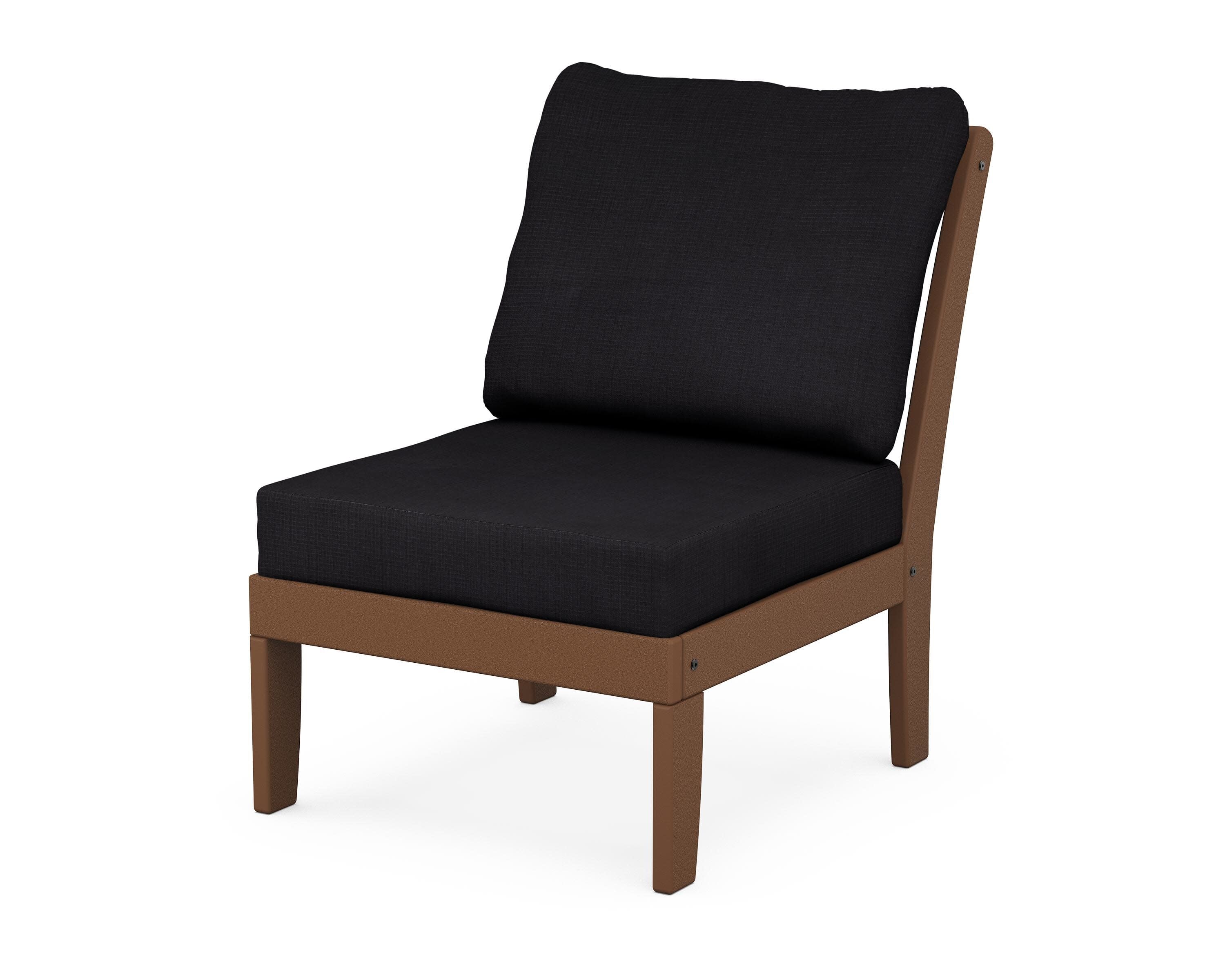 Yacht Club Modular Armless Chair in Tree House / Midnight Linen