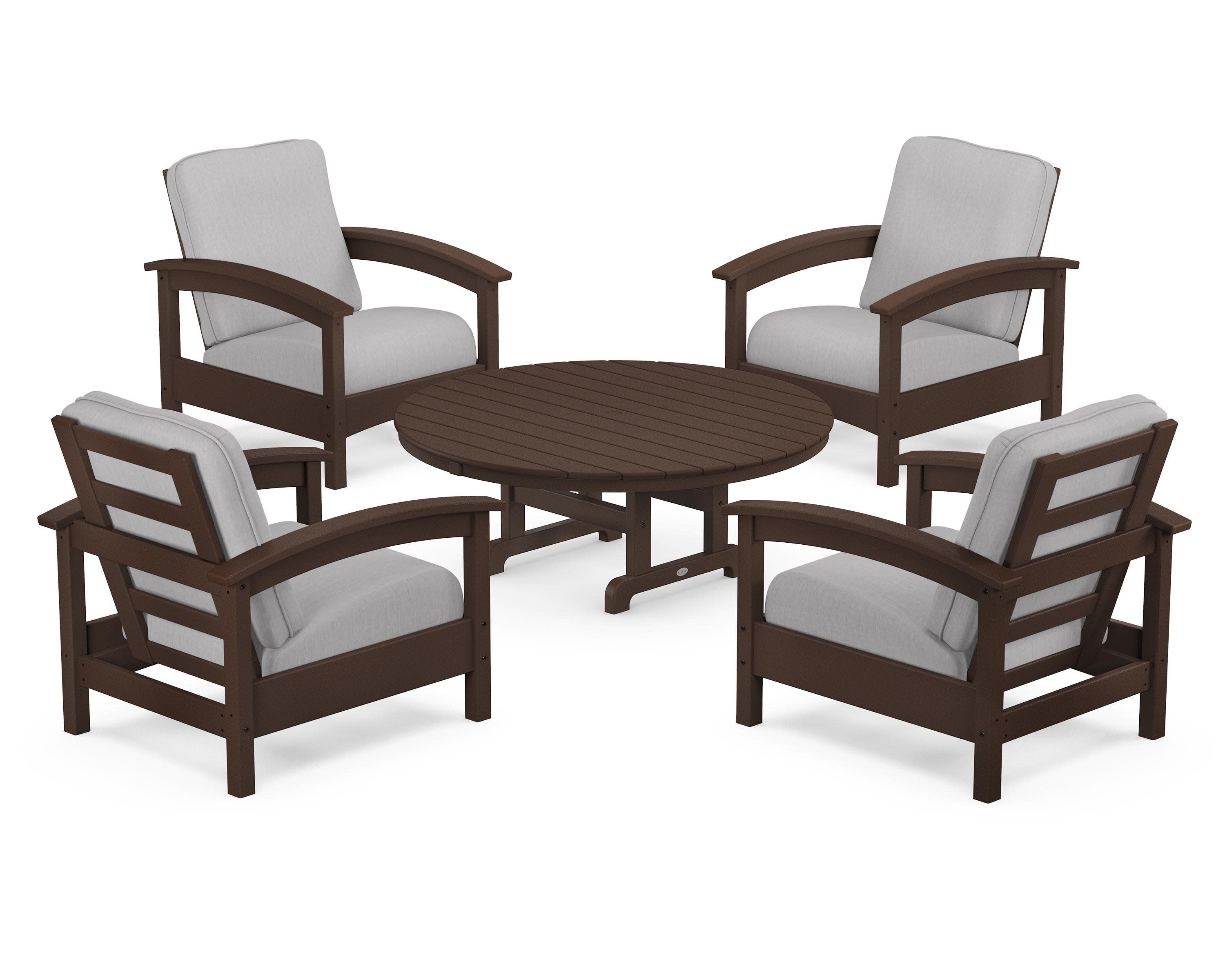Rockport 5-Piece Deep Seating Set in Vintage Lantern / Granite