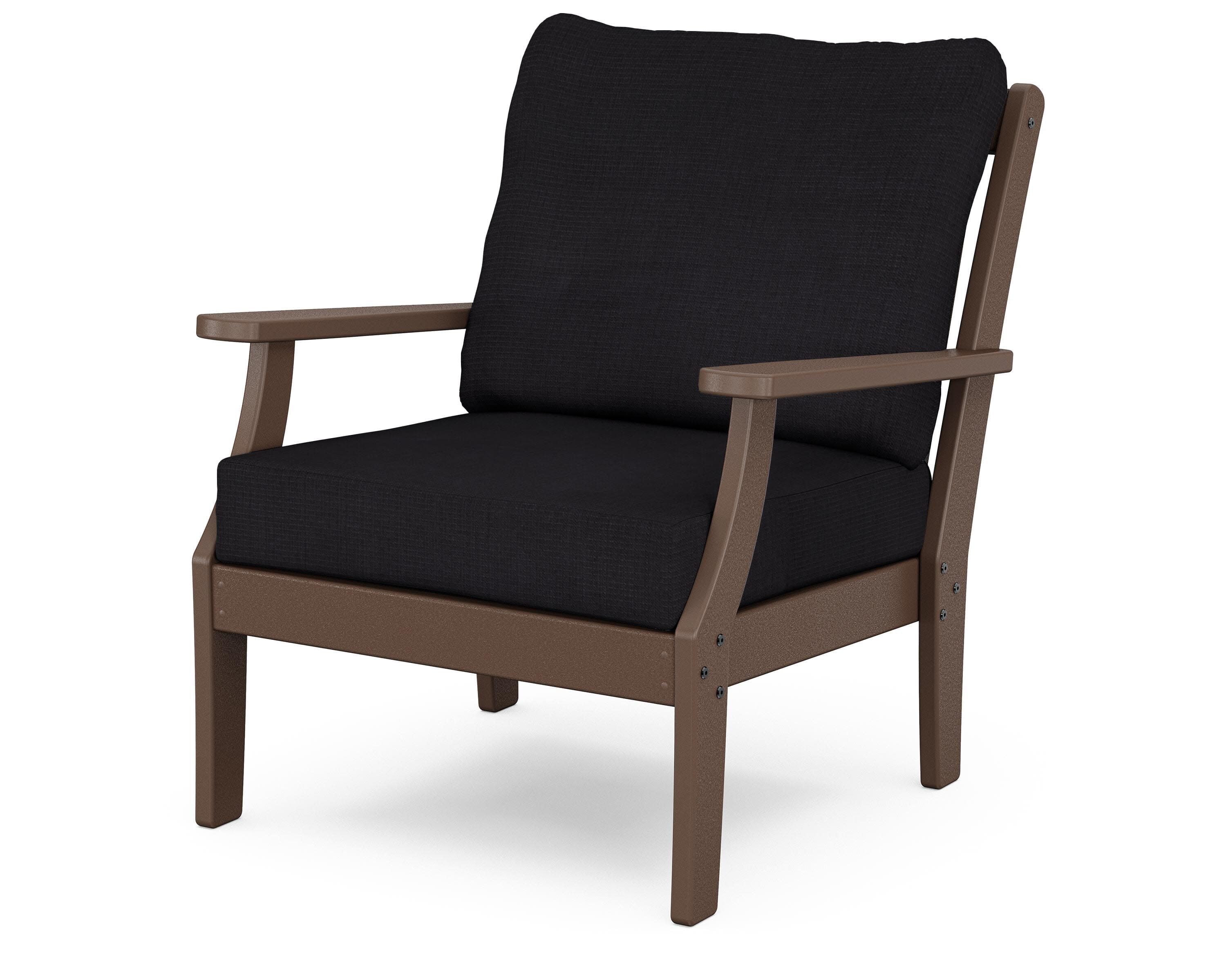 Yacht Club Deep Seating Chair in Vintage Lantern / Midnight Linen