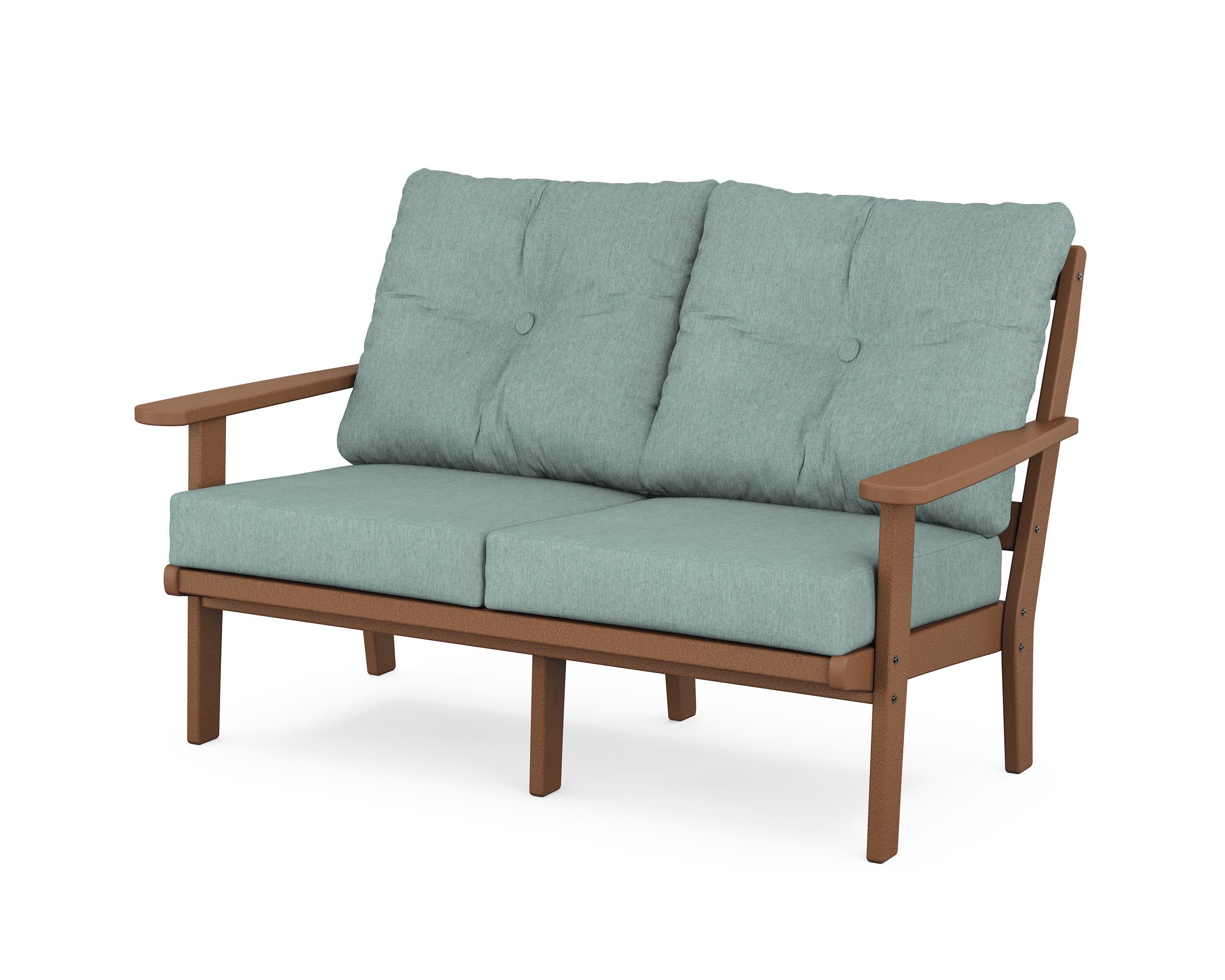 Cape Cod Deep Seating Loveseat in Tree House / Glacier Spa