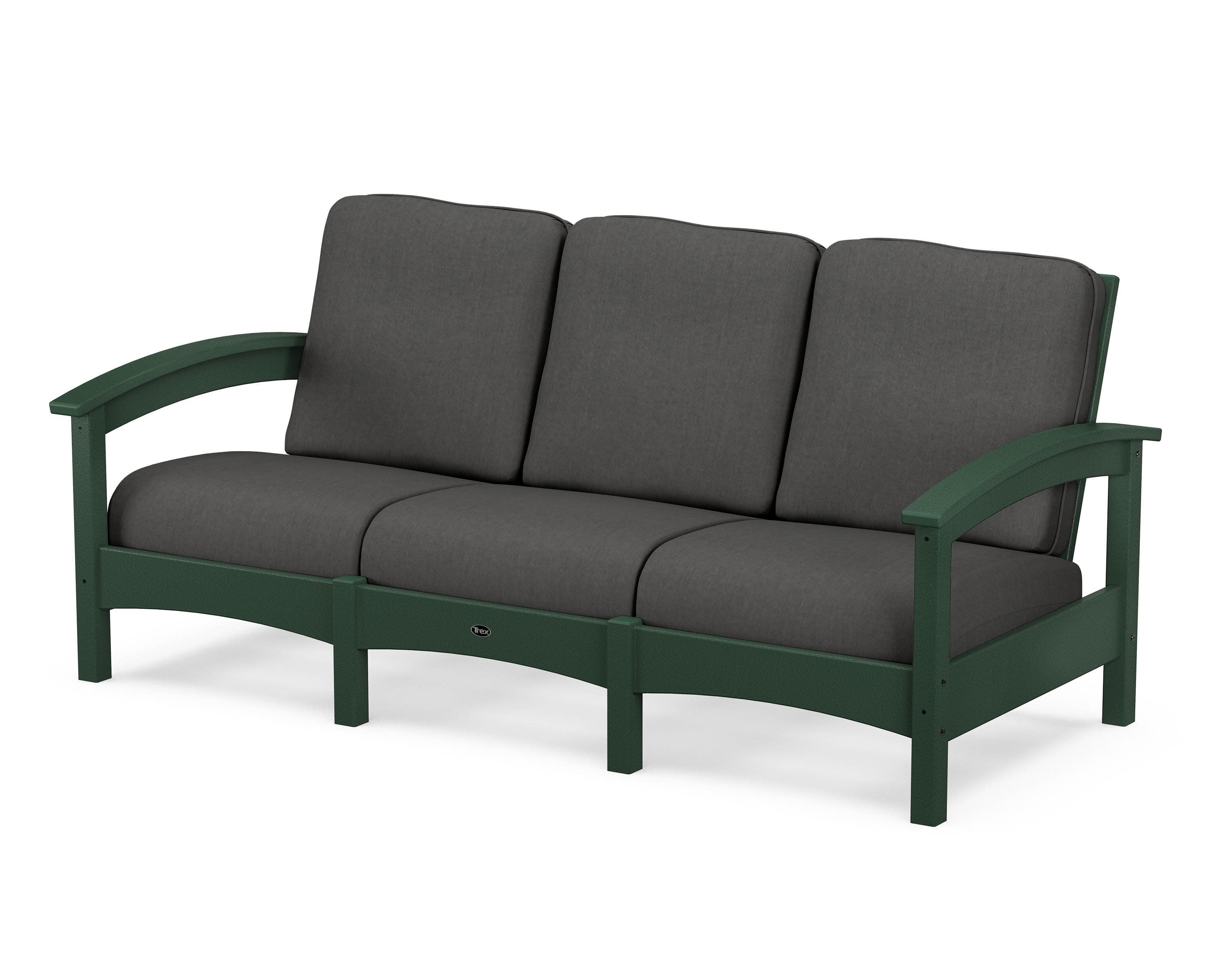 Rockport Club Sofa in Rainforest Canopy / Spectrum Carbon