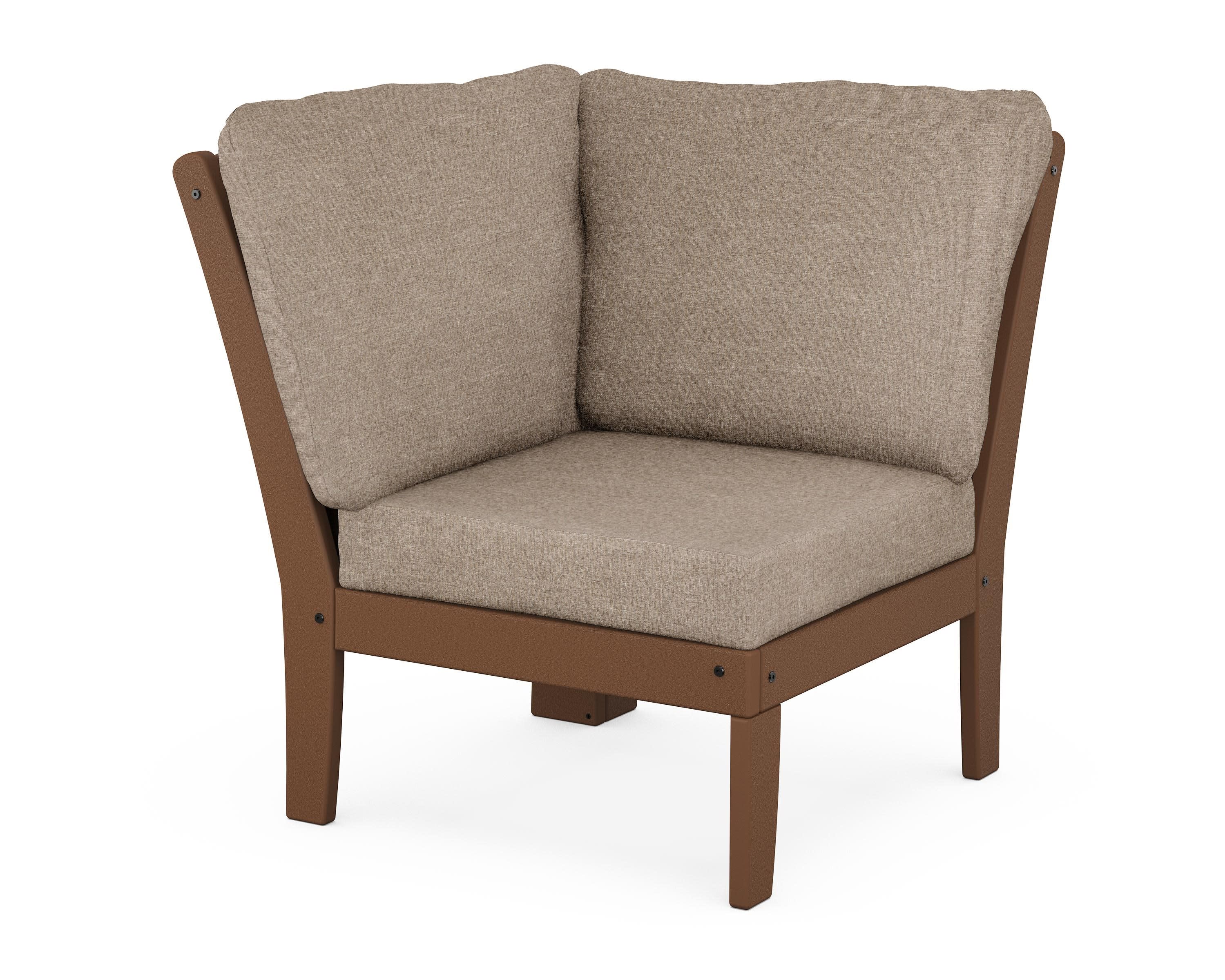 Yacht Club Modular Corner Chair in Tree House / Spiced Burlap