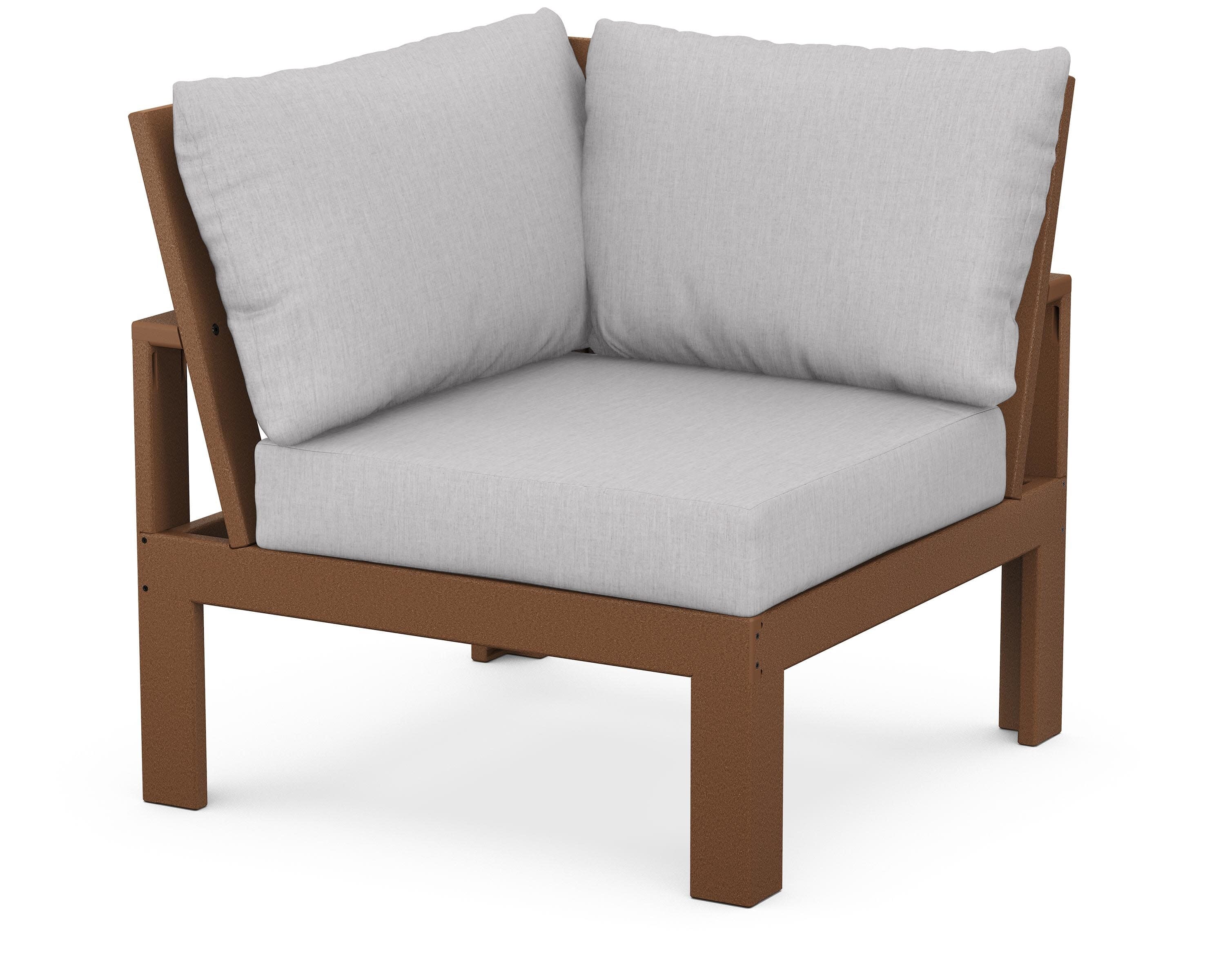 Modular Corner Chair in Teak / Granite