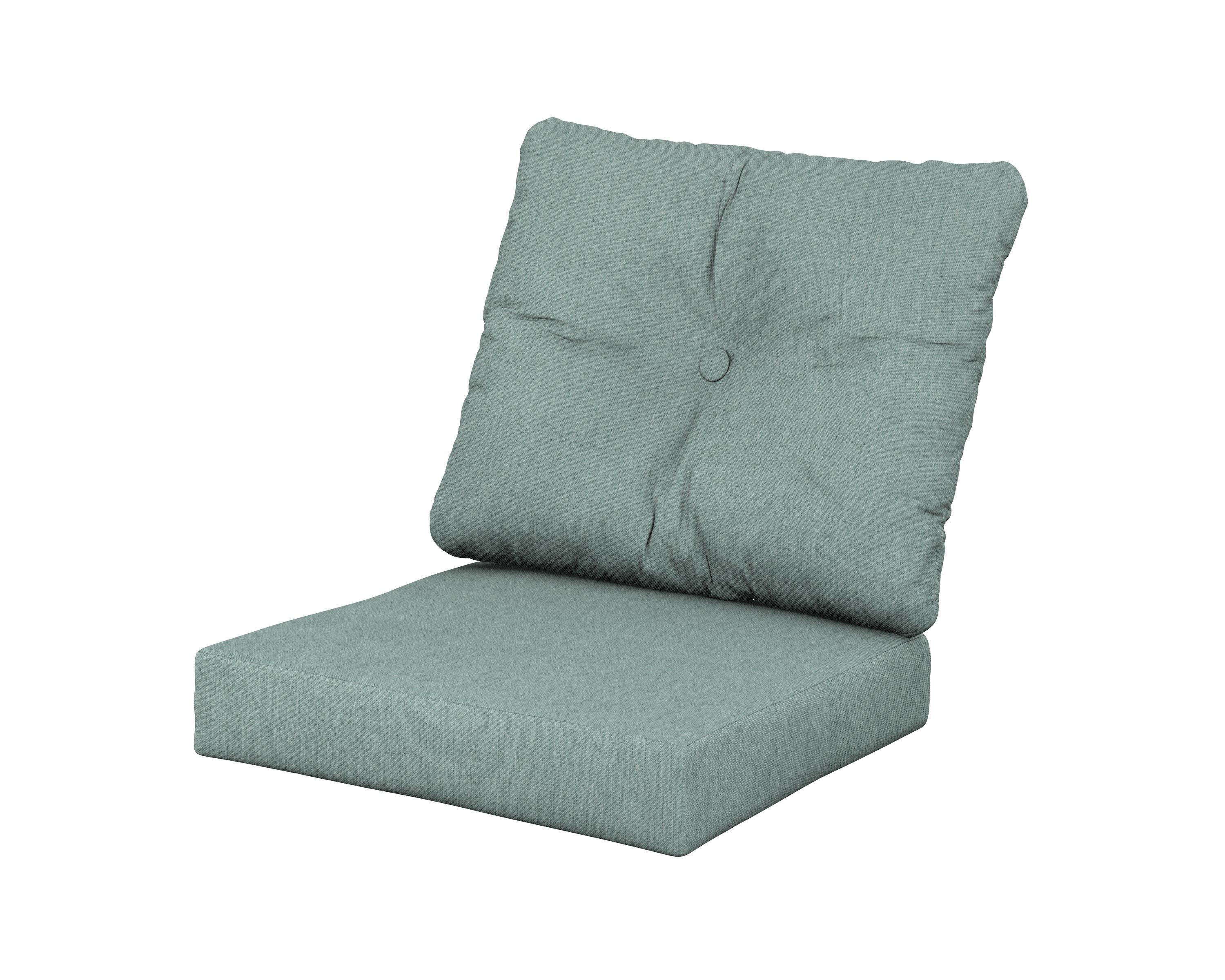 Vineyard Seat/Back Cushion in Glacier Spa