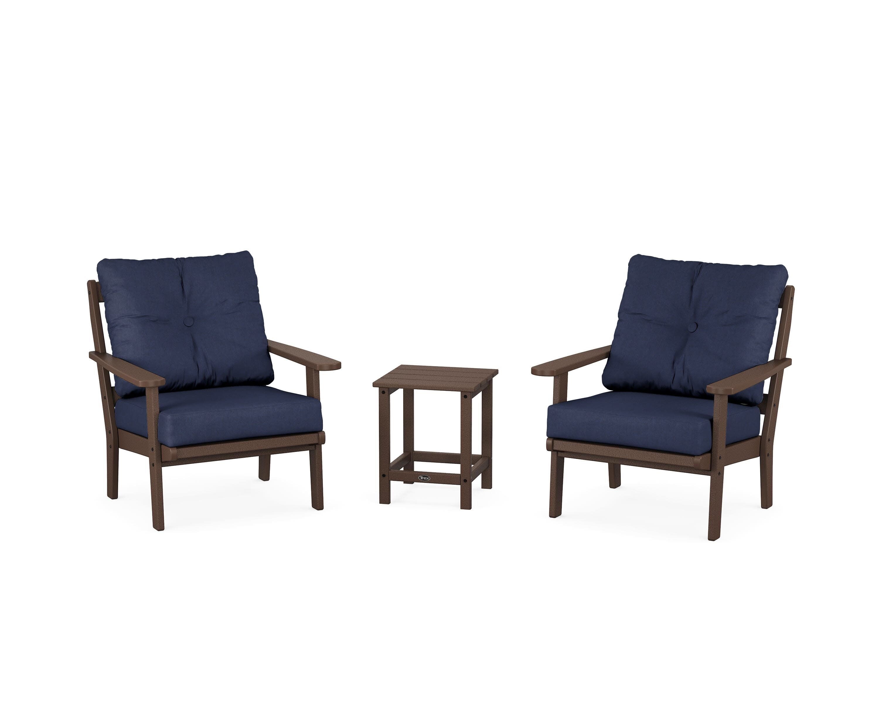 Cape Cod 3-Piece Deep Seating Set in Vintage Lantern / Spectrum Indigo