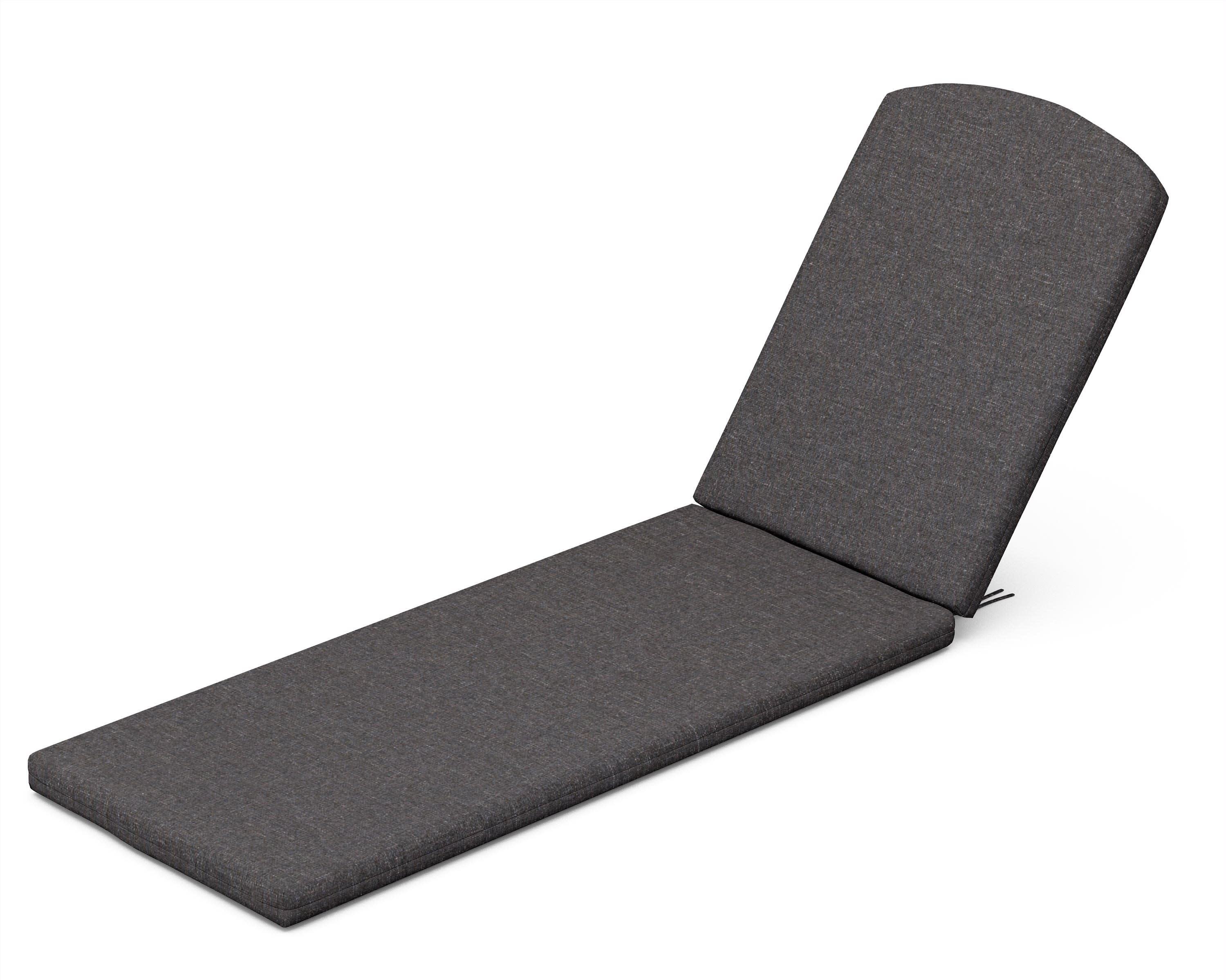 Chaise Cushion - 77"D x 21.25"W x 2.5"H in Ash Charcoal