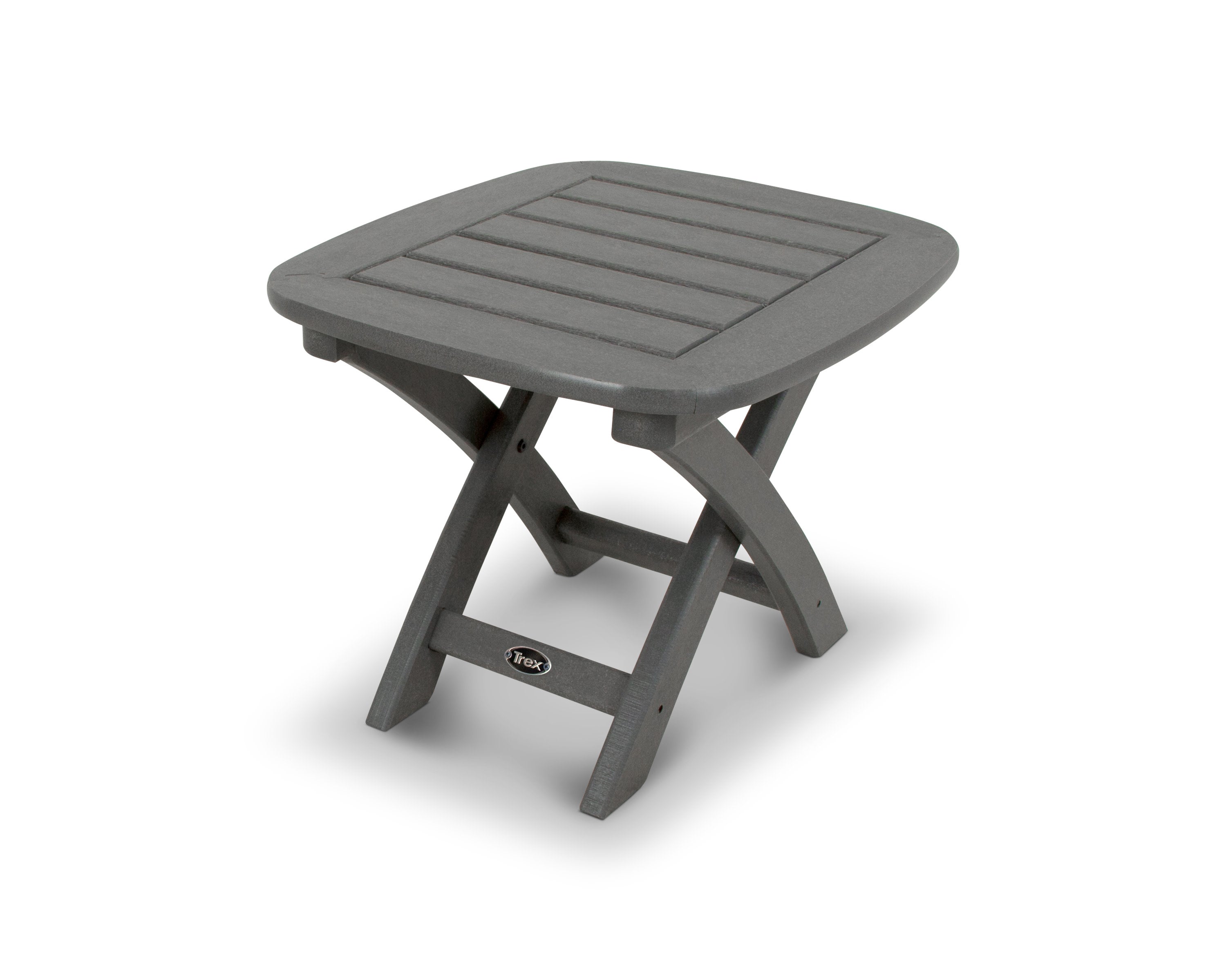 Yacht Club 21" x 18" Side Table in Stepping Stone