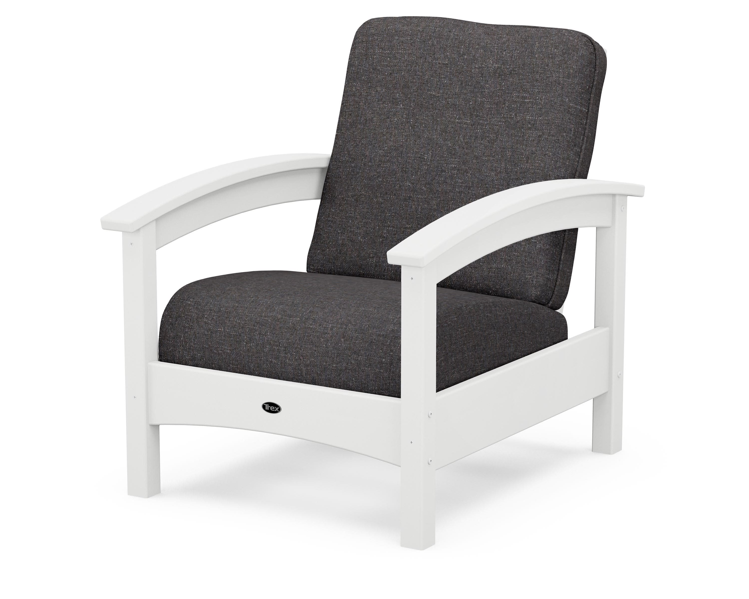 Rockport Club Chair in Classic White / Ash Charcoal