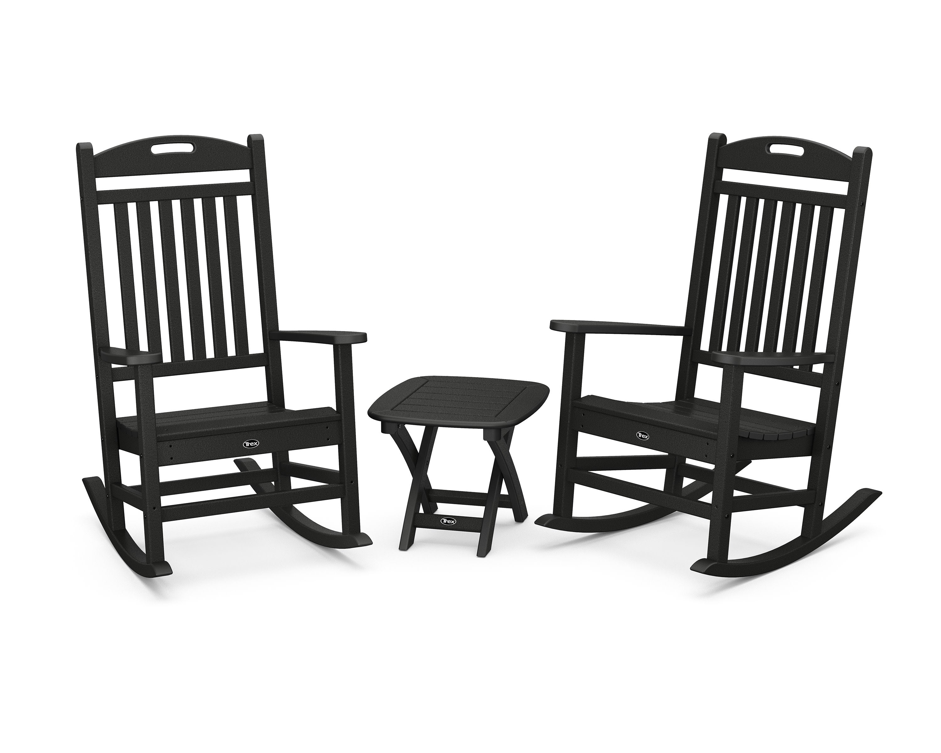 Yacht Club 3-Piece Rocker Set in Charcoal Black
