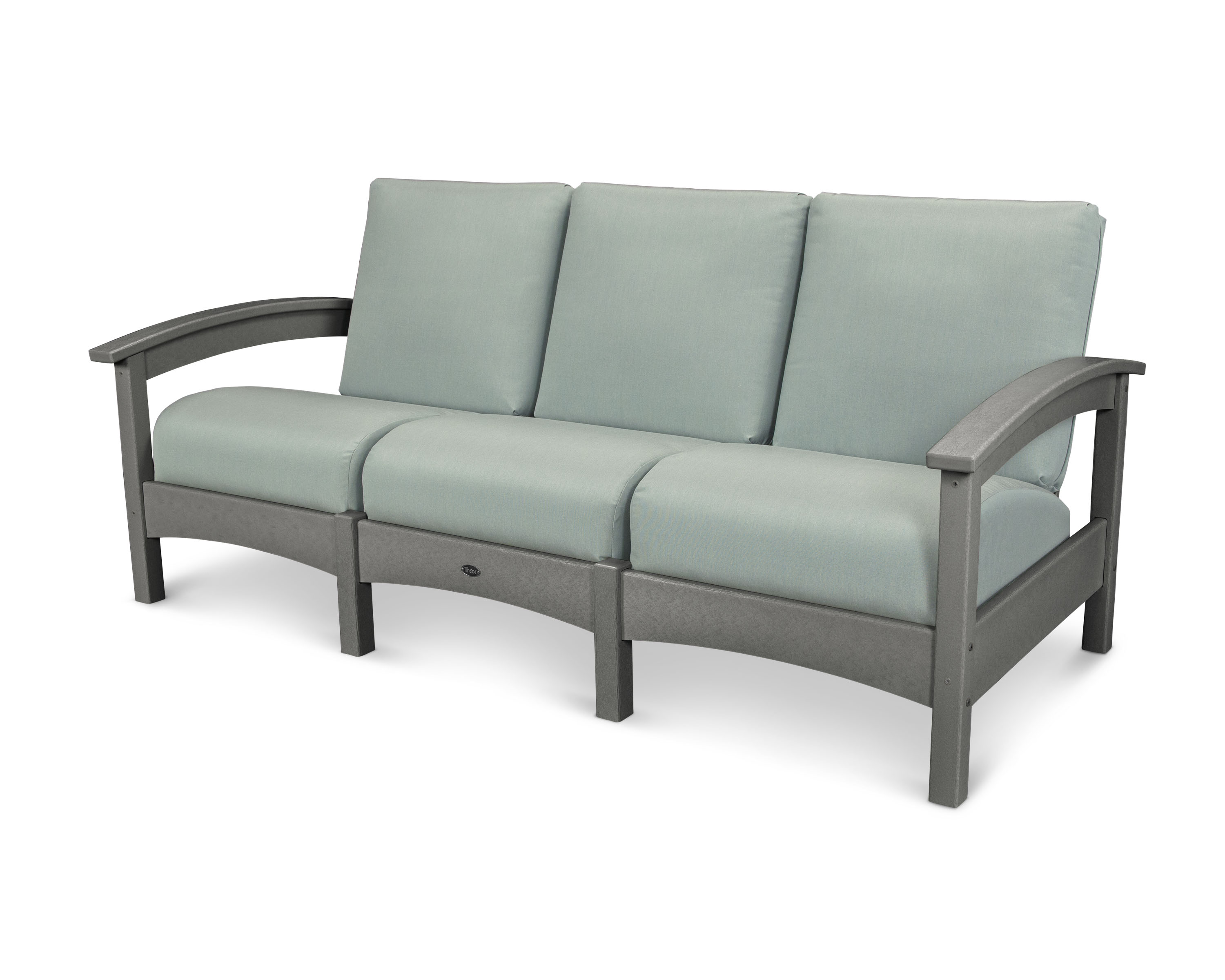 Rockport Club Sofa in Stepping Stone / Spa