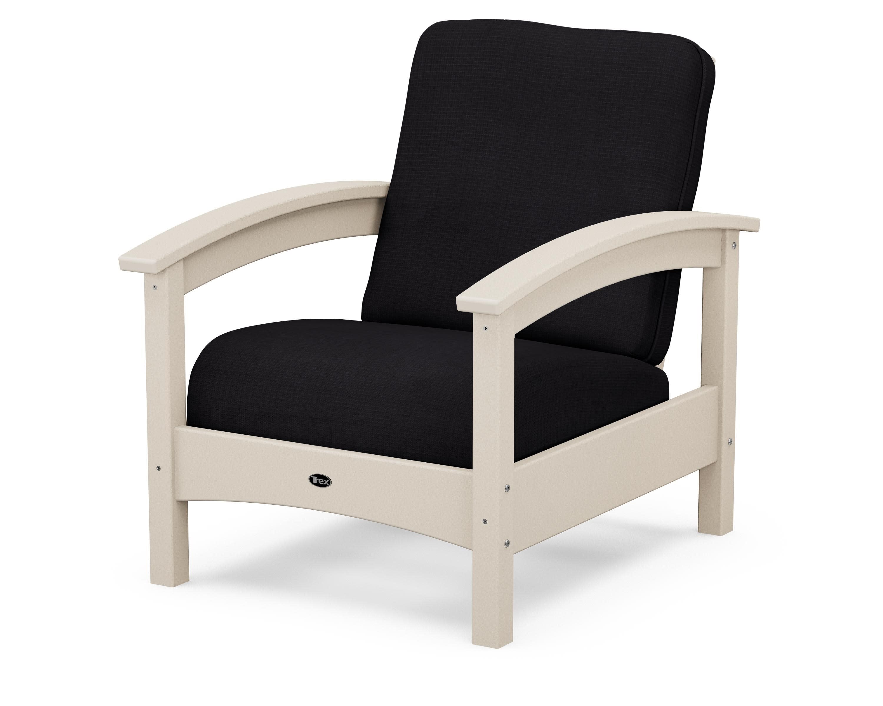 Rockport Club Chair in Sand Castle / Midnight Linen