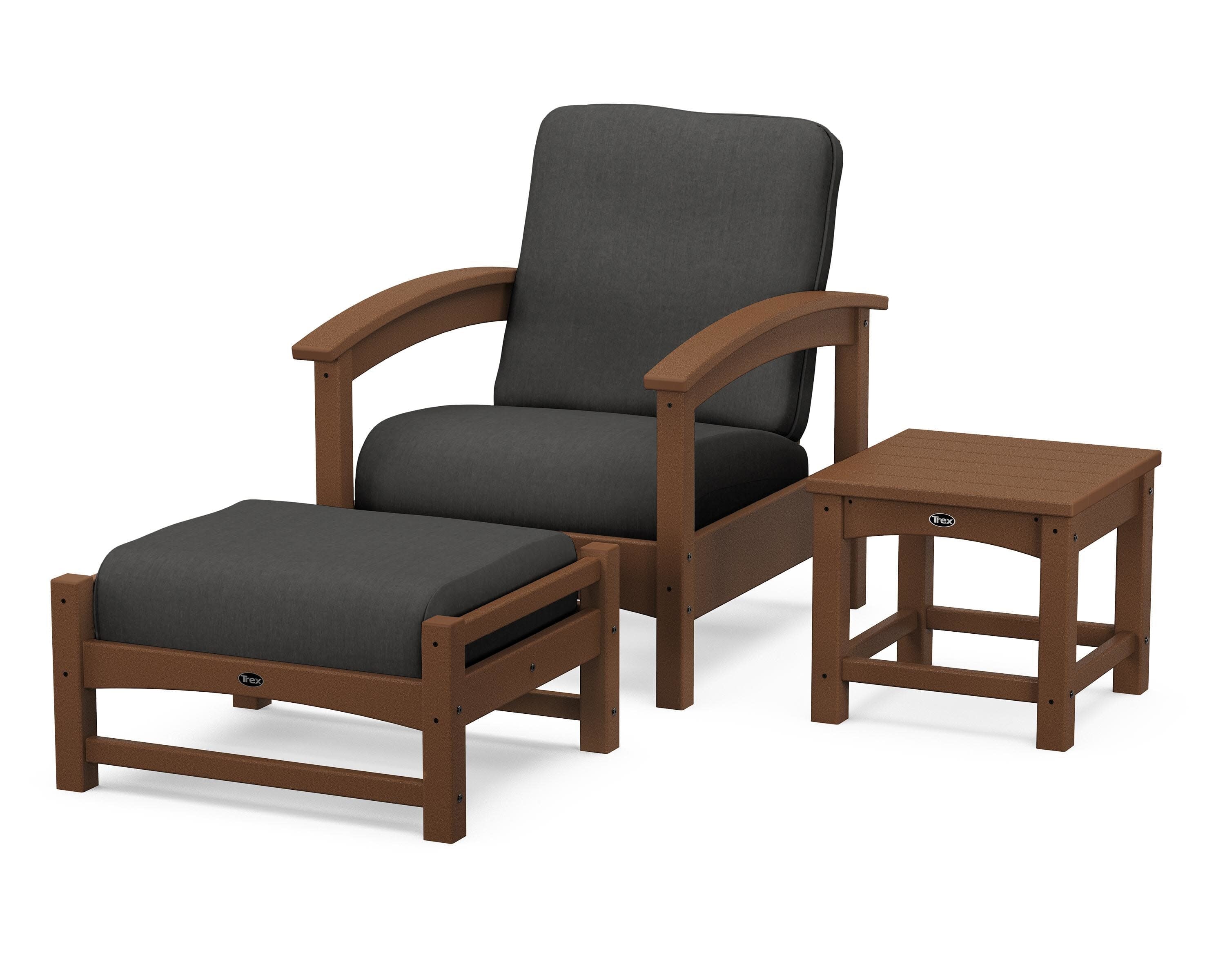 Rockport 3-Piece Deep Seating Set in Tree House / Spectrum Carbon