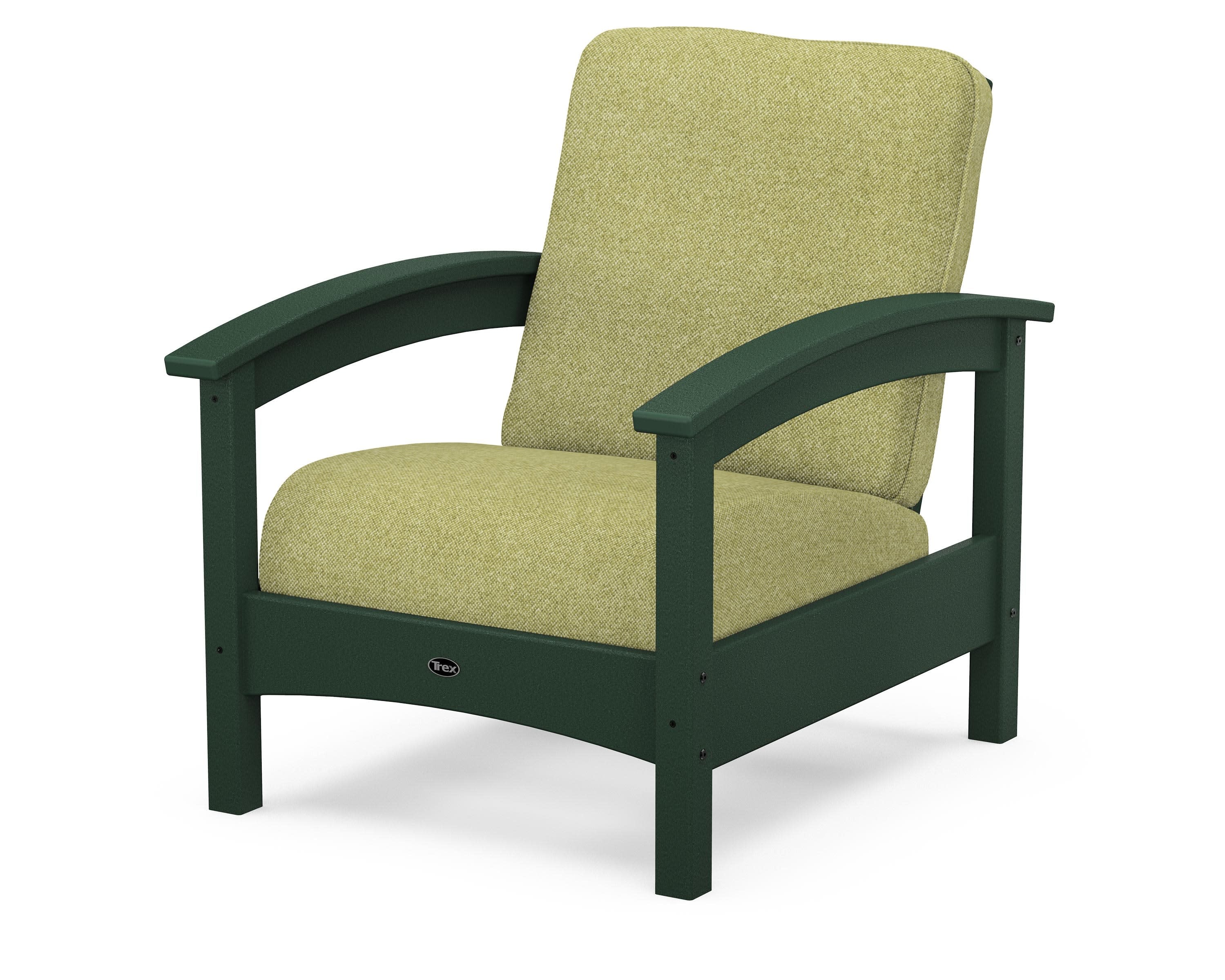 Rockport Club Chair in Rainforest Canopy / Chartreuse Boucle