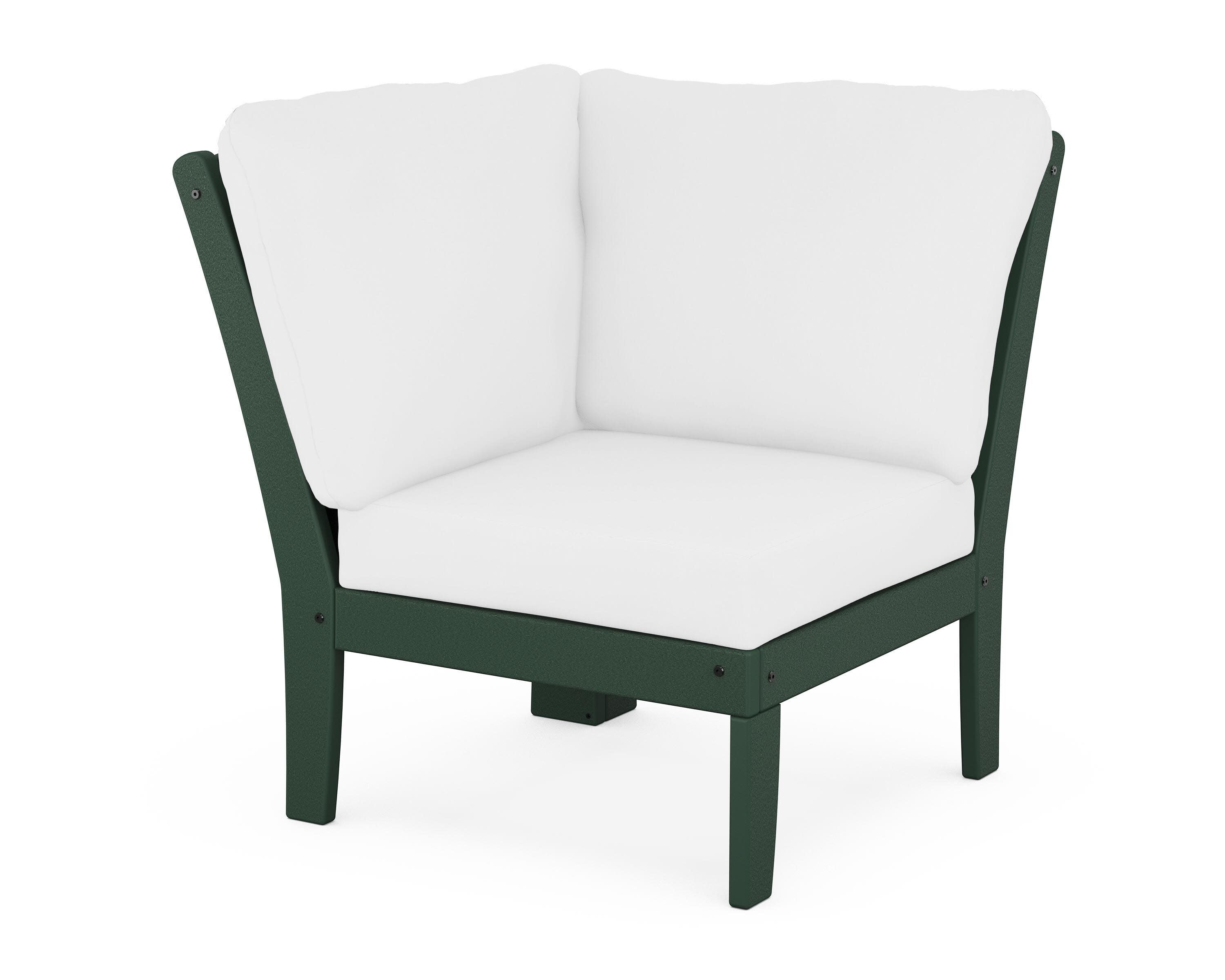 Yacht Club Modular Corner Chair in Rainforest Canopy / Natural